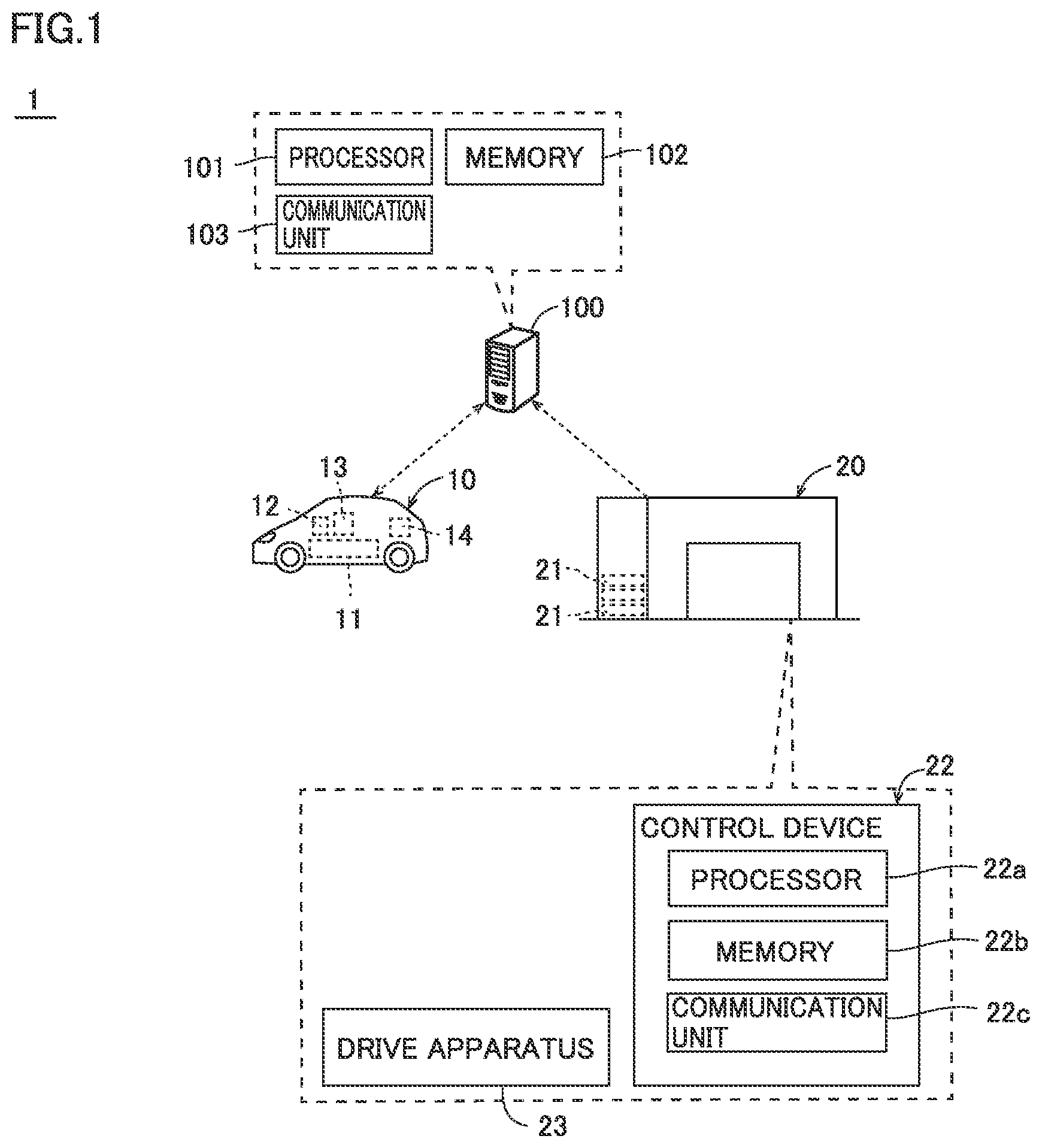 Patent US12304343 — Method of controlling battery replacement, battery replacement control device, and battery replacement control system — Figure 1