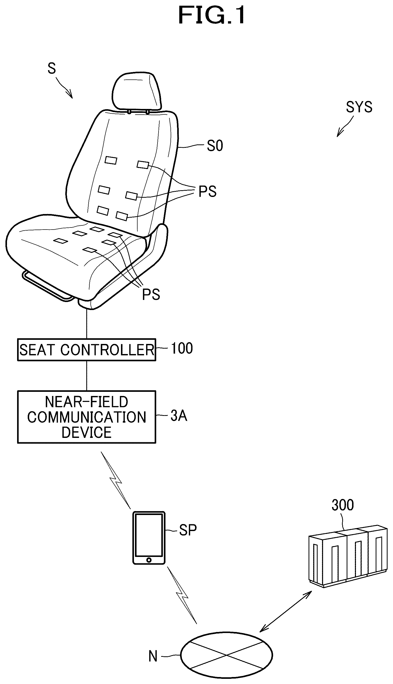 Patent US12304358 — In-seat experience system — Figure 1