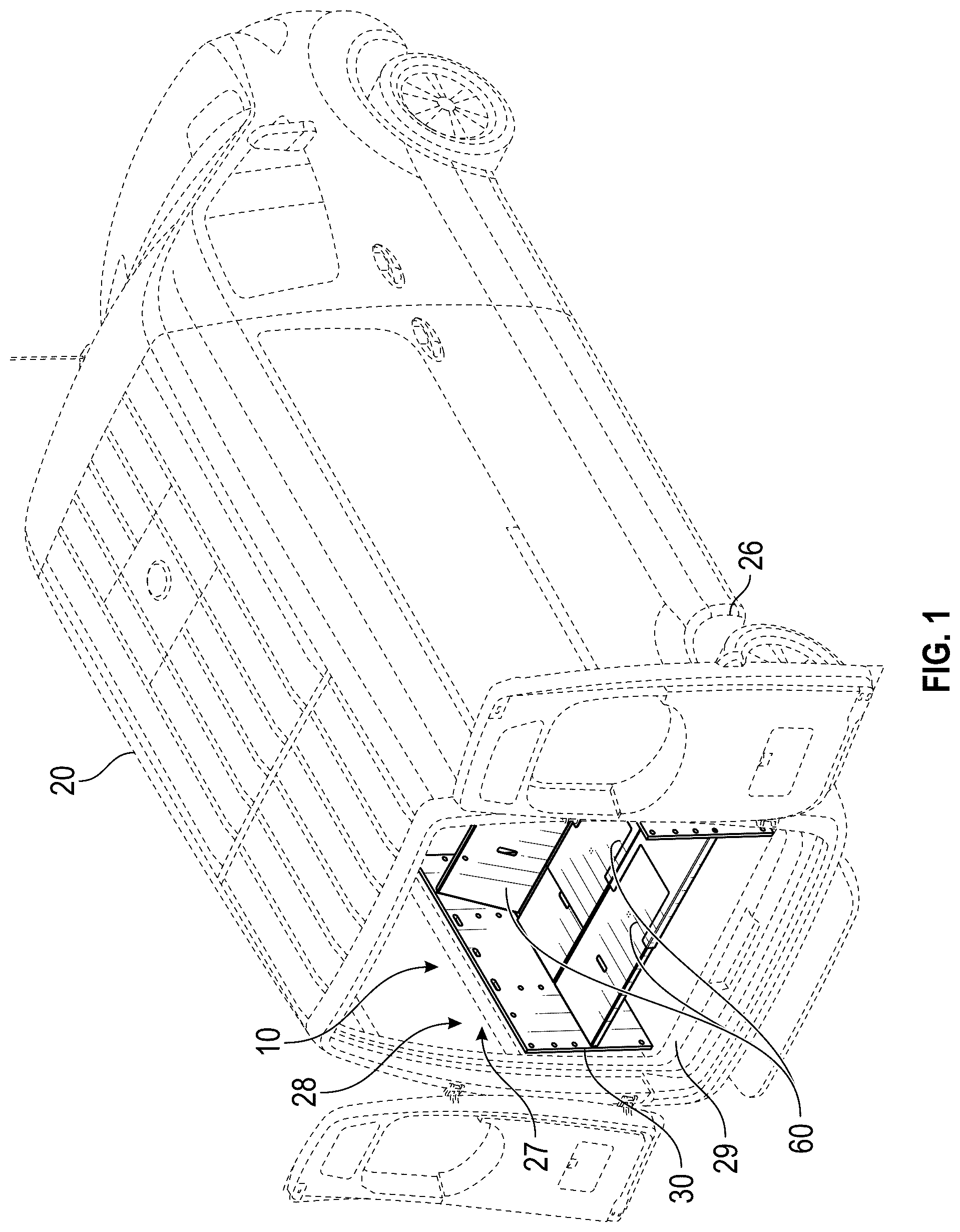 Patent US12304367 — Modular van system — Figure 1