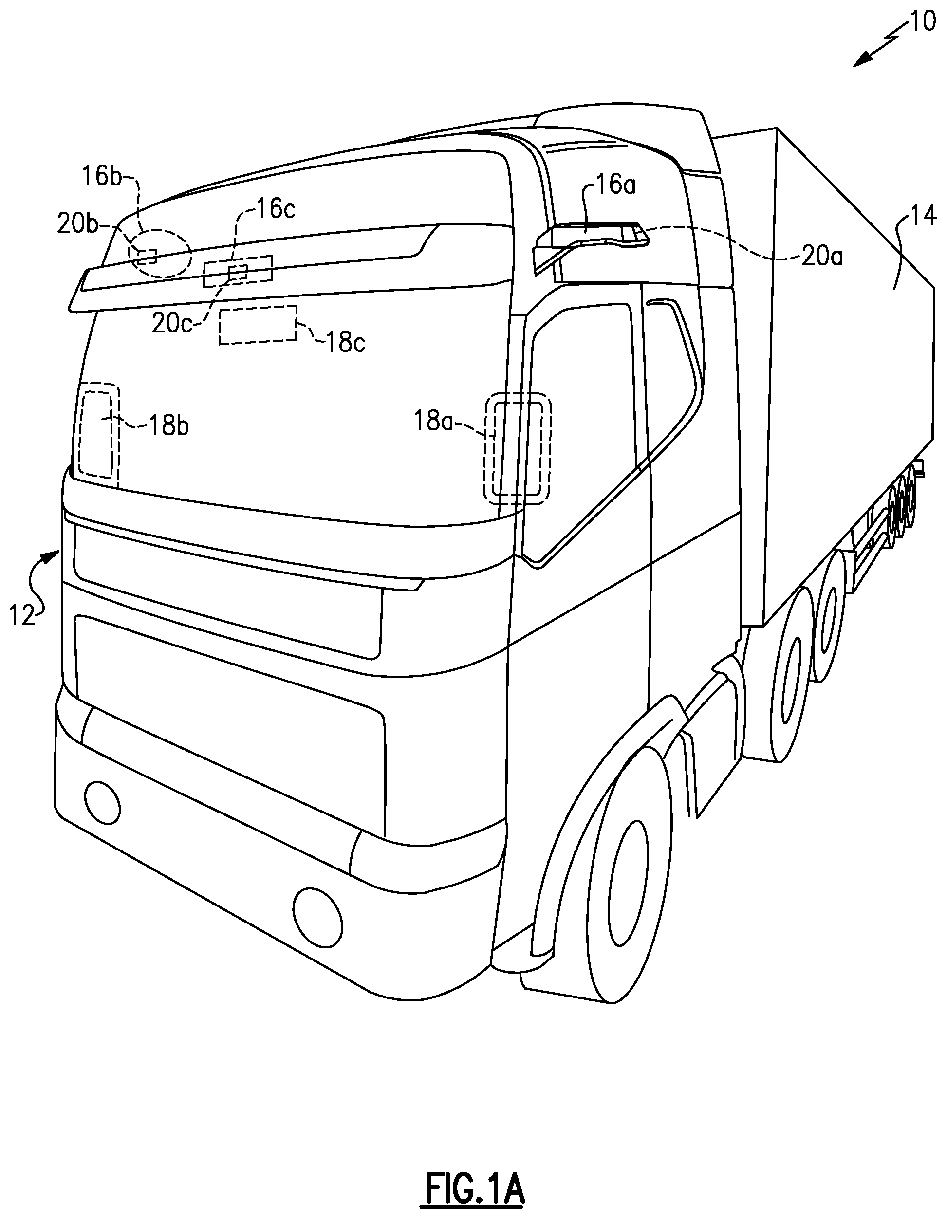 Patent US12304395 Figure 1 – Camera monitoring system display including parallax manipulation