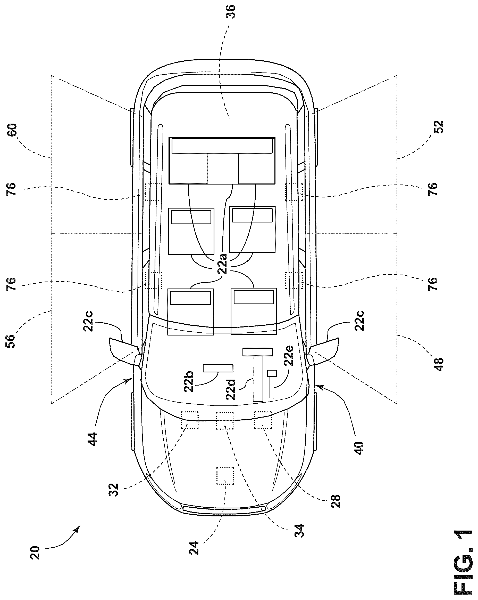 Patent US12304407 — Navigational attribute driven system and method for adjusting an adjustable component of a vehicle — Figure 1