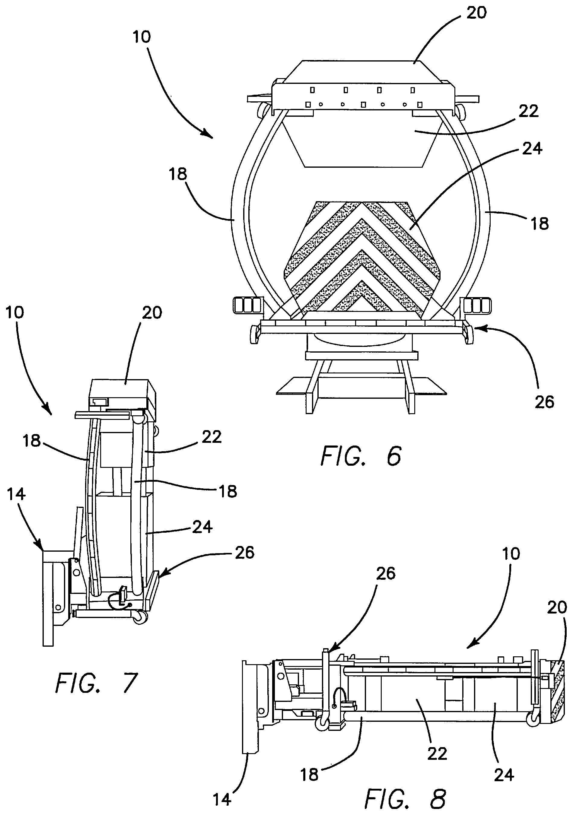 Patent US12304409 Figure 3 – Vehicle-mounted crash attenuator