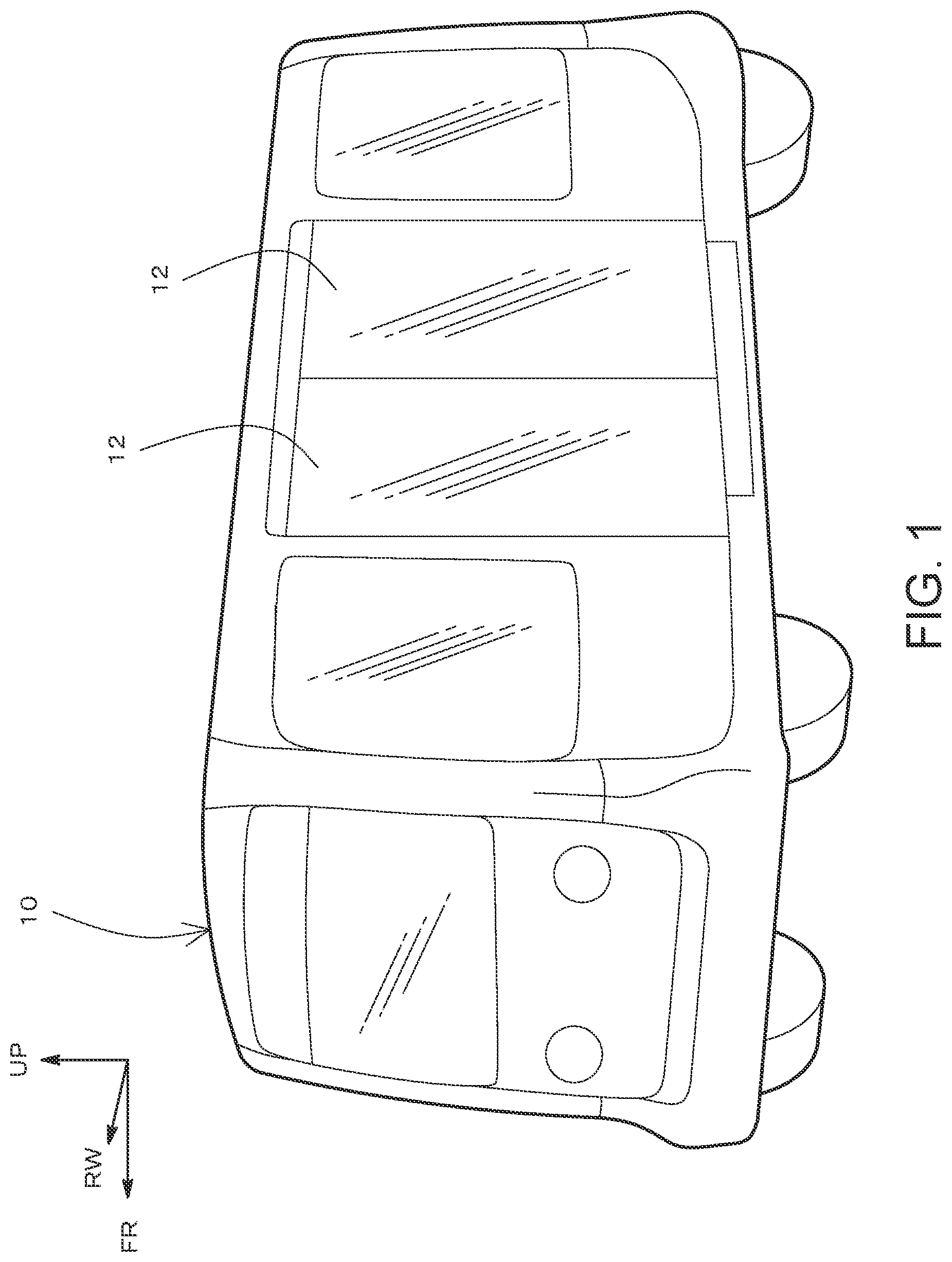 Patent US12304413 — Door opening/closing determination device and door opening/closing determination method — Figure 1