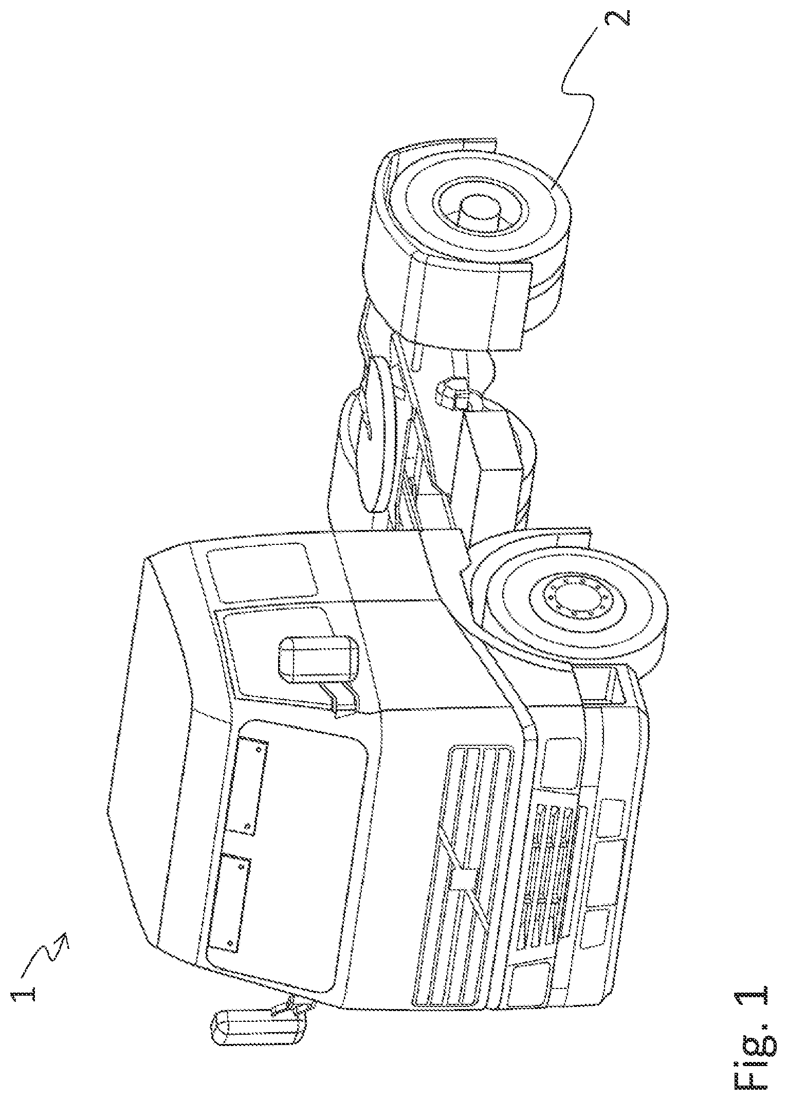 Patent US12304446 — System and method for use in connection with a wheel torque generating component in a heavy-duty vehicle — Figure 1