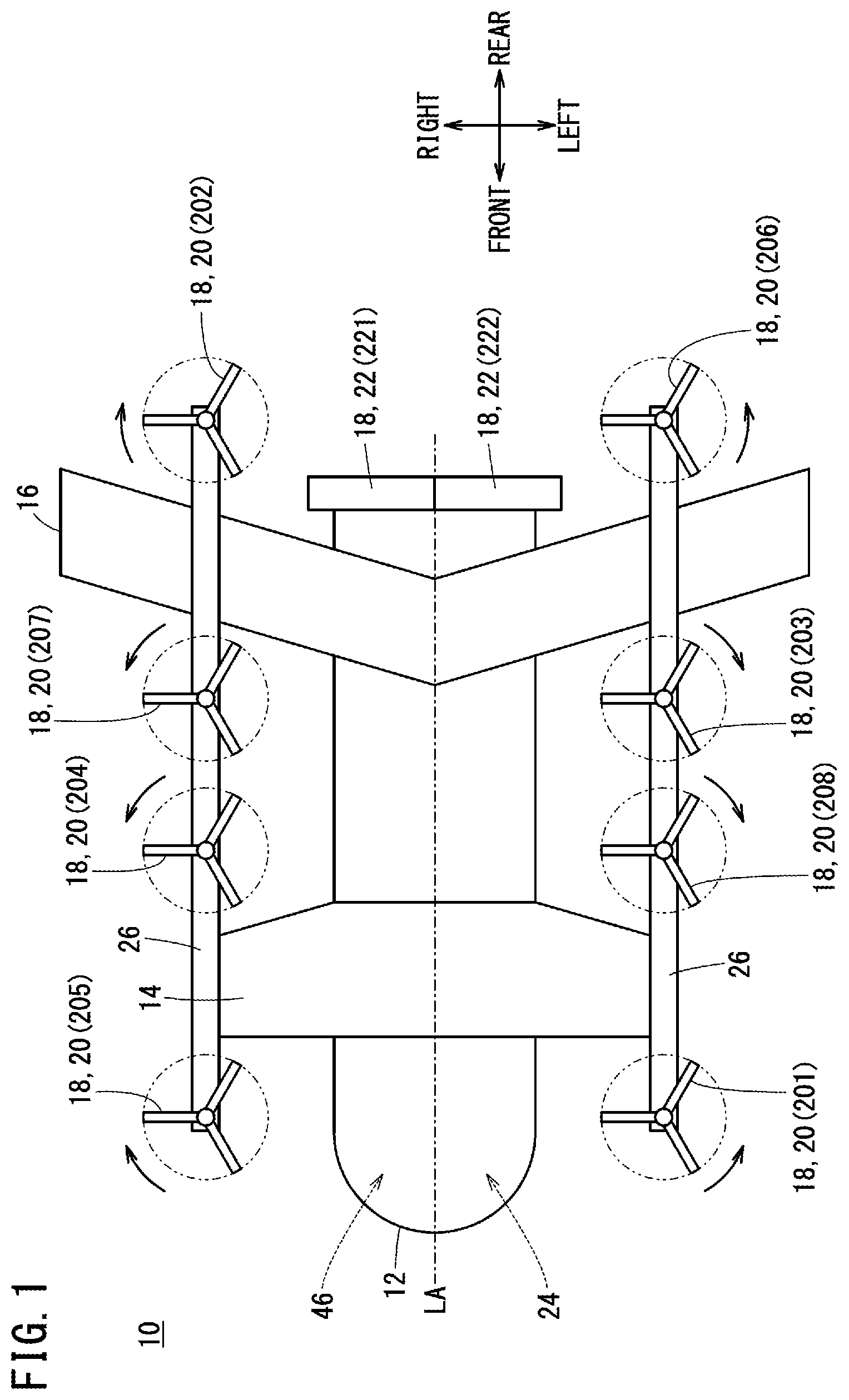 Patent US12304455 — Electric power control device, moving object, and electric power control method — Figure 1
