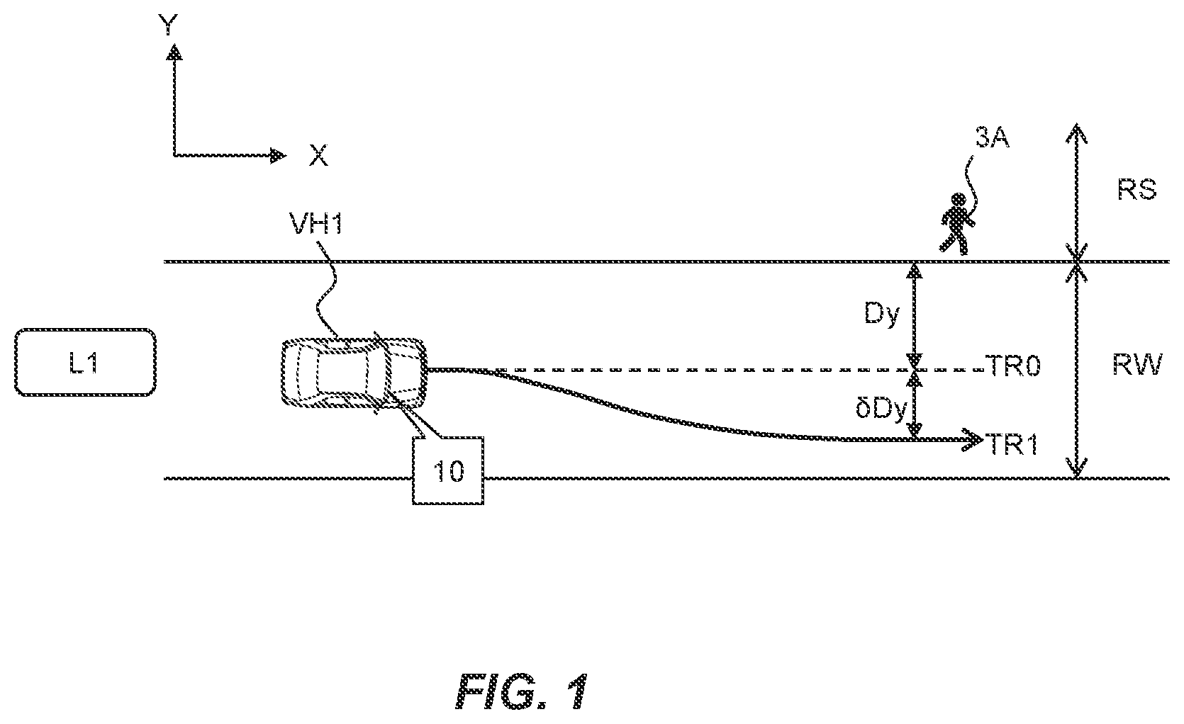 Patent US12304472 Figure 1 – Driving assist method and driving assist device for vehicle and medium