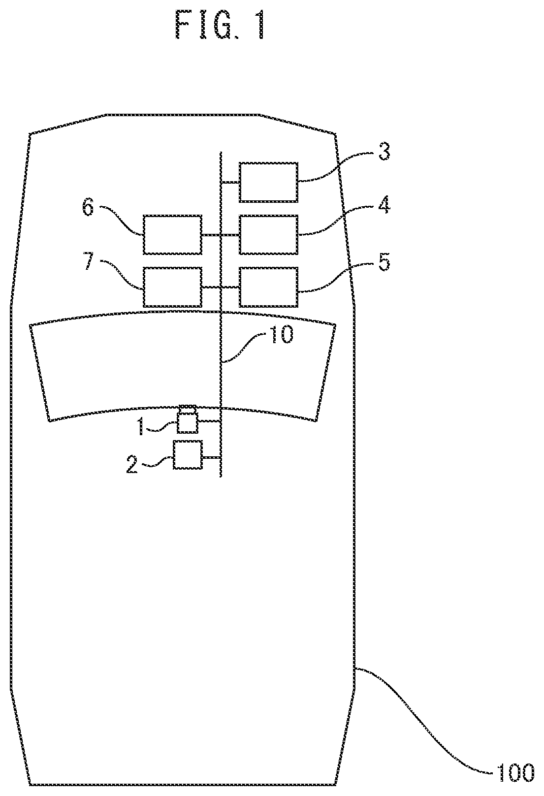 Patent US12304488 — Vehicle control device, information provision method, and non-transitory recording medium — Figure 1