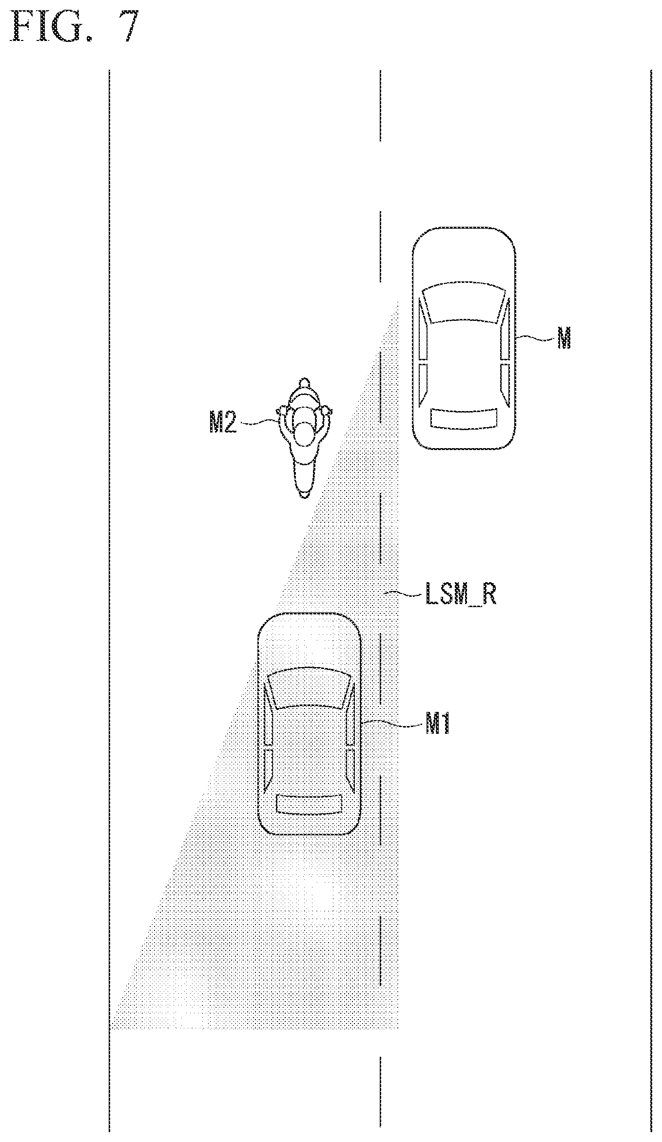 Patent US12304497 Figure 7 – Driving assistance device, driving assistance method, and storage medium