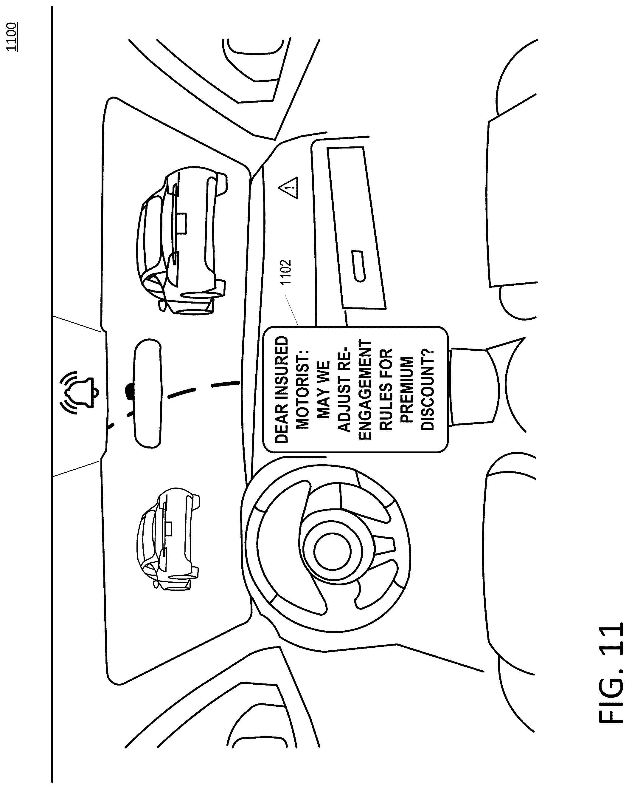 Patent US12304502 Figure 11 – Assessing driver ability to operate an autonomous vehicle