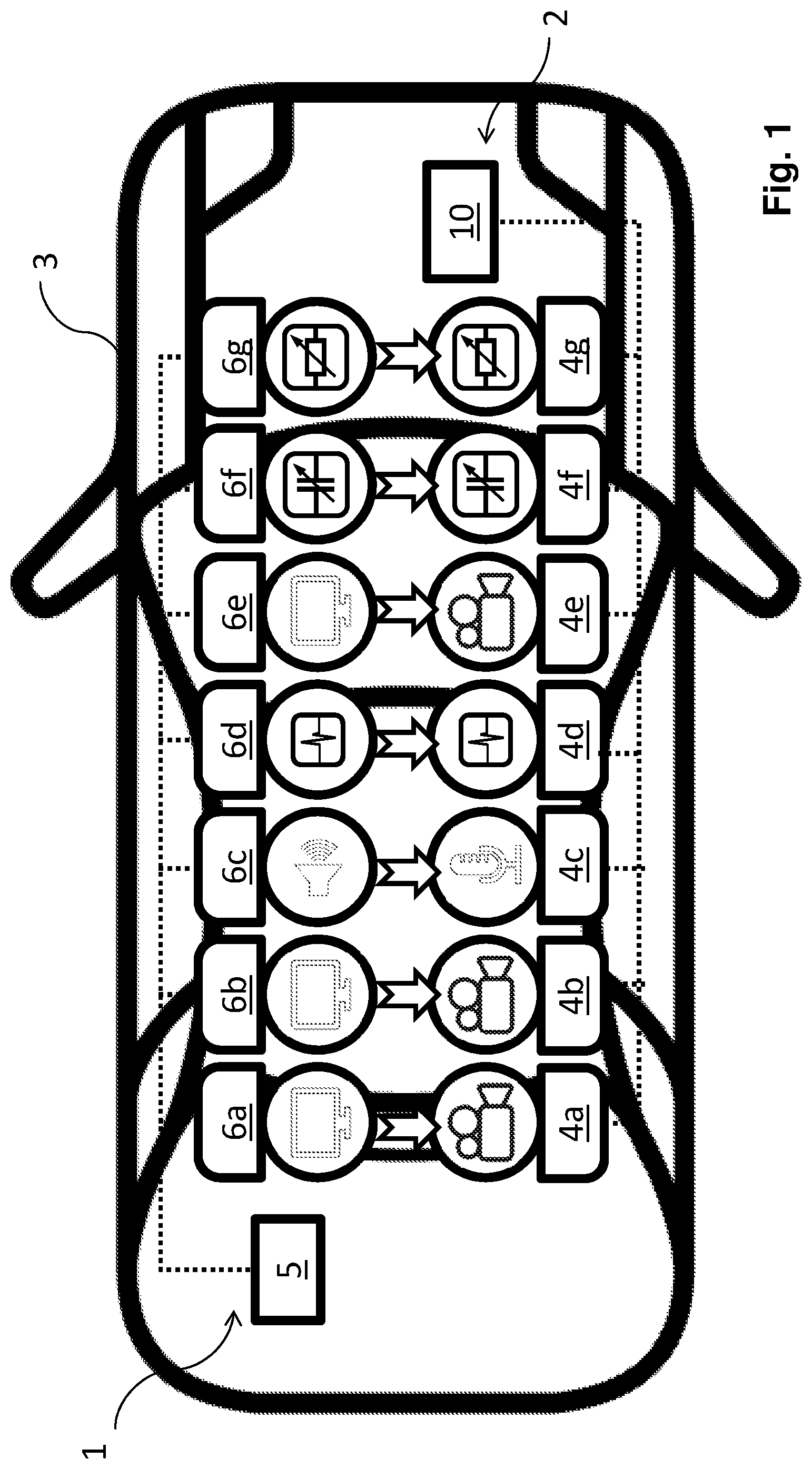 Patent US12304510 — System for testing a driver assistance system of a vehicle — Figure 1