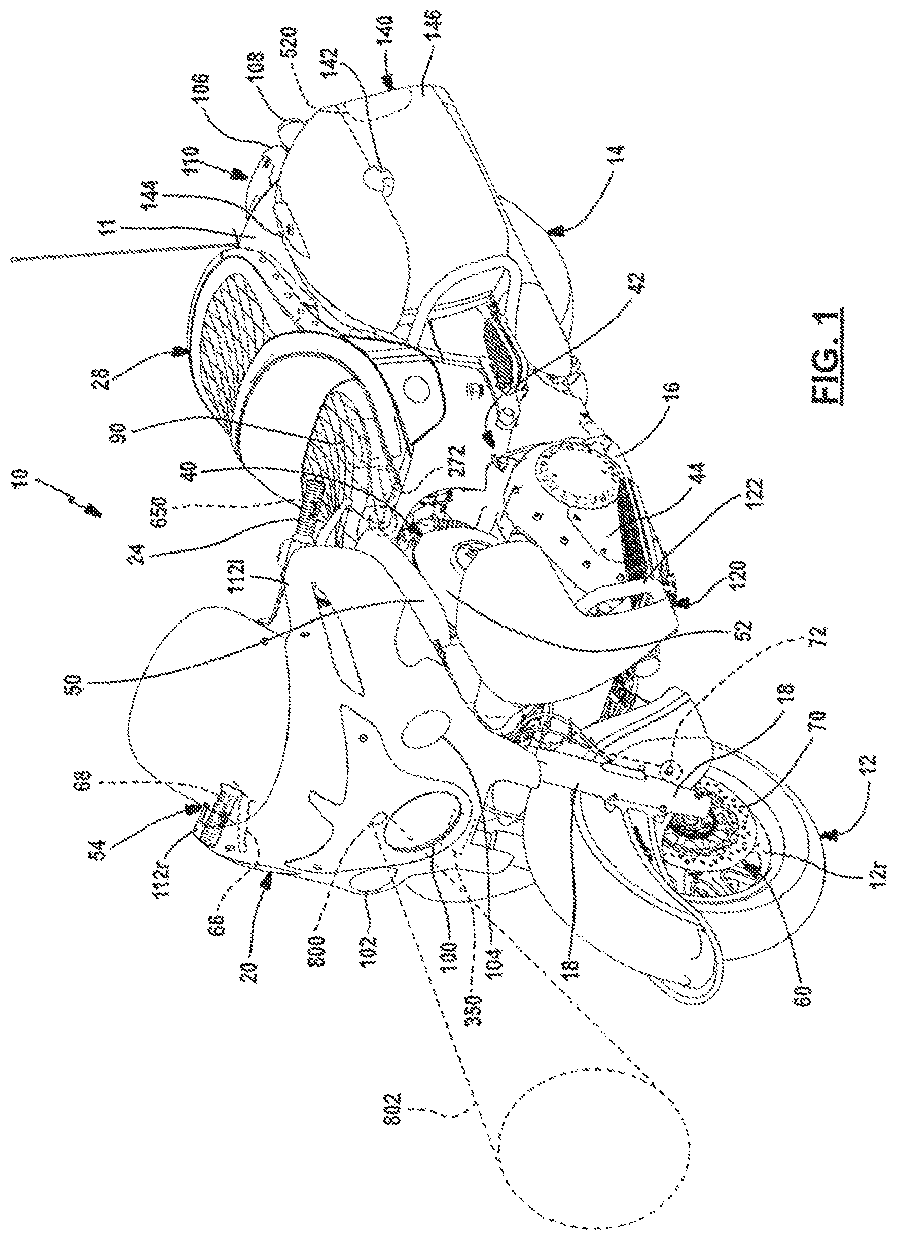 Patent US12304517 — Wheeled vehicle notification system and method — Figure 1