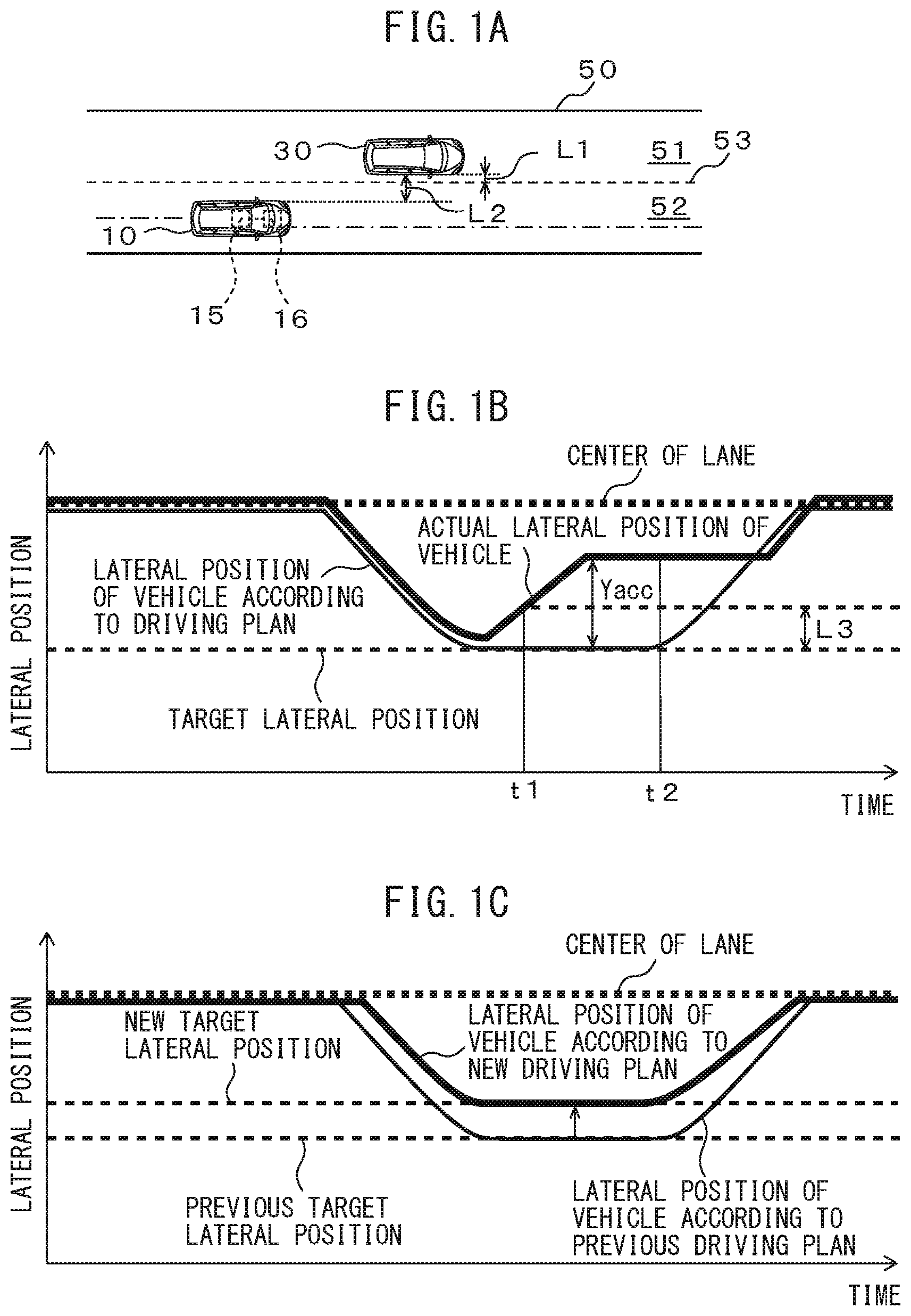 Patent US12304525 — Vehicle control device, storage medium for storing computer program for vehicle control, and method for controlling vehicle — Figure 1