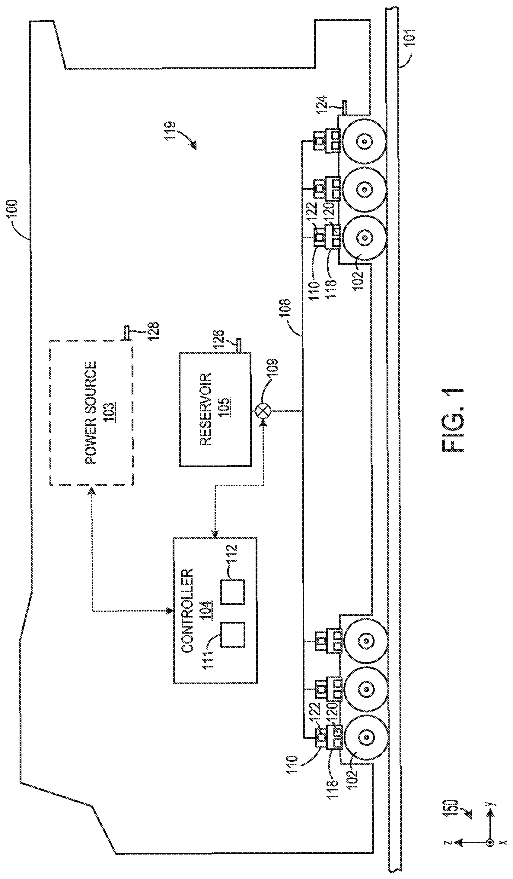 Patent US12304534 — Brake assembly and method for operation of said assembly — Figure 1