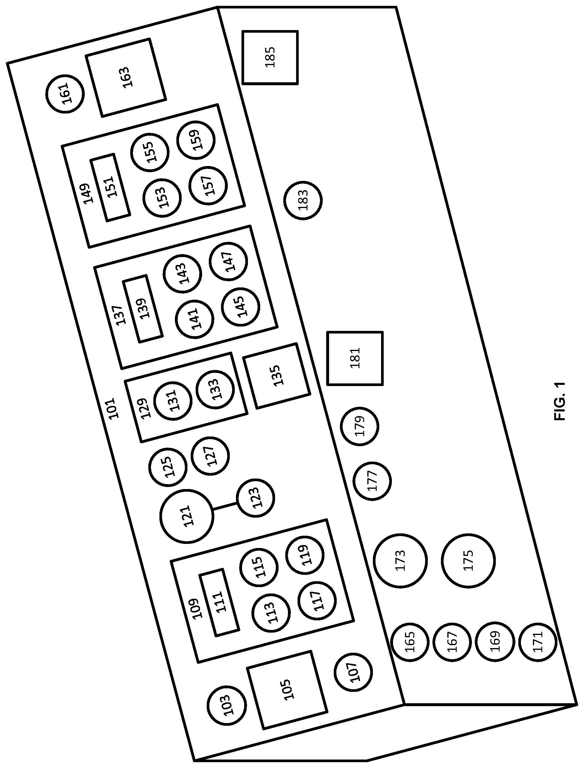 Patent US12304541 Figure 1 – Station time, grade time, stop time, and relay time testing device