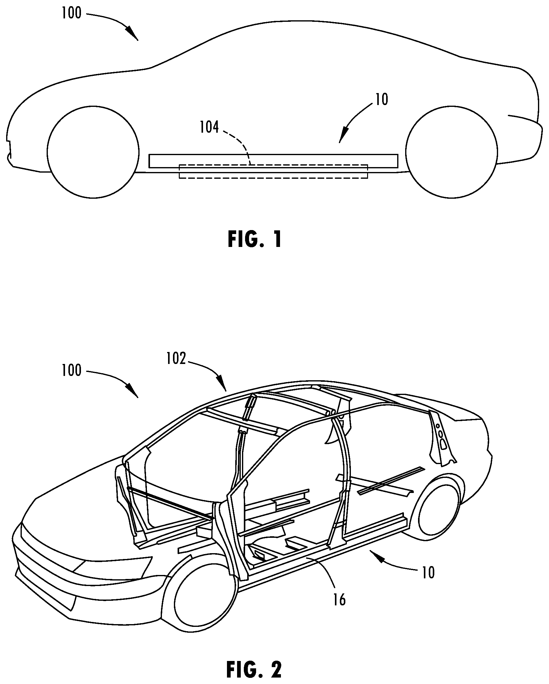 Patent US12304565 — Rocker component with tapered shape — Figure 1