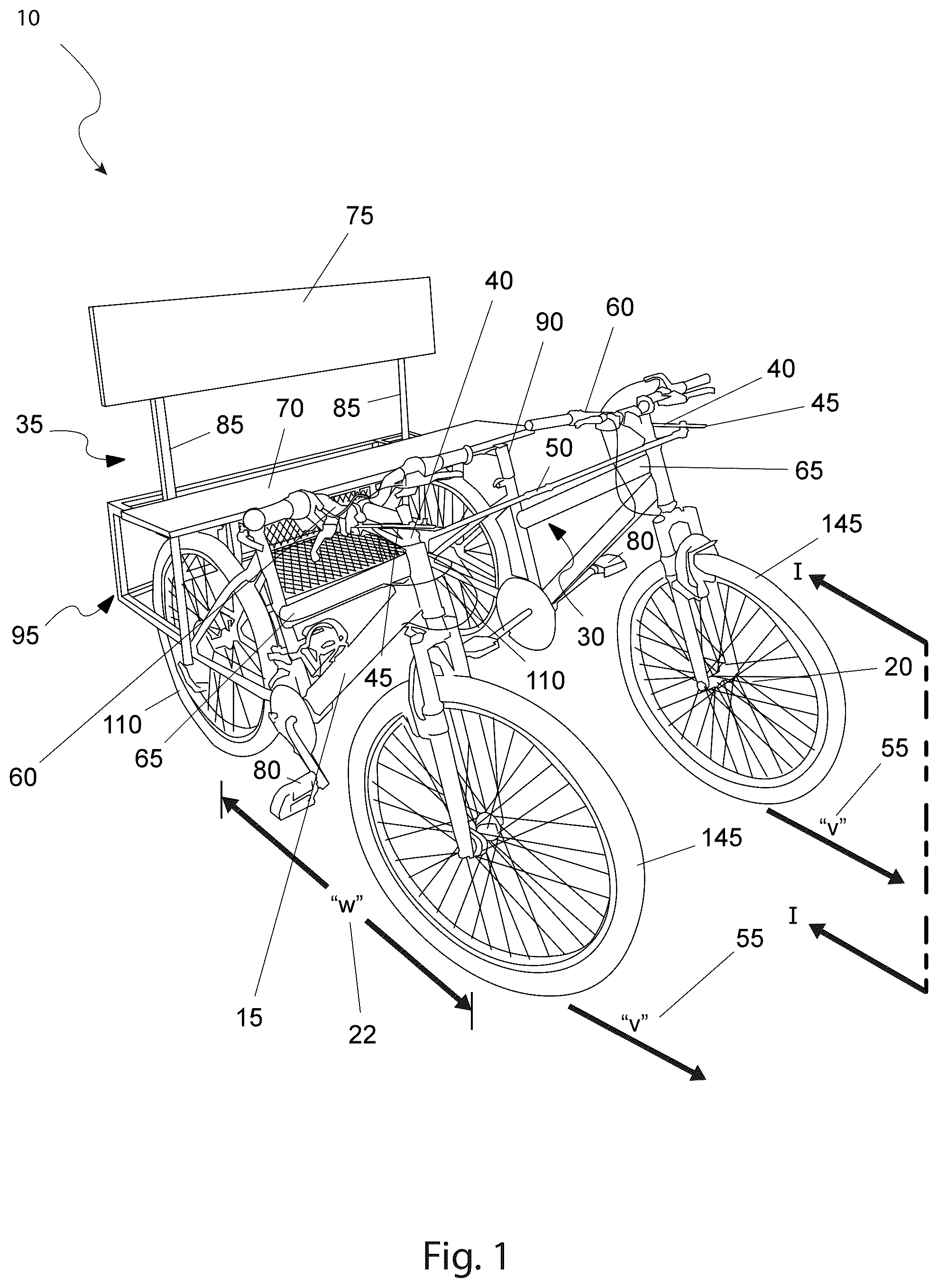 Patent US12304591 — Bicycle attachment — Figure 1