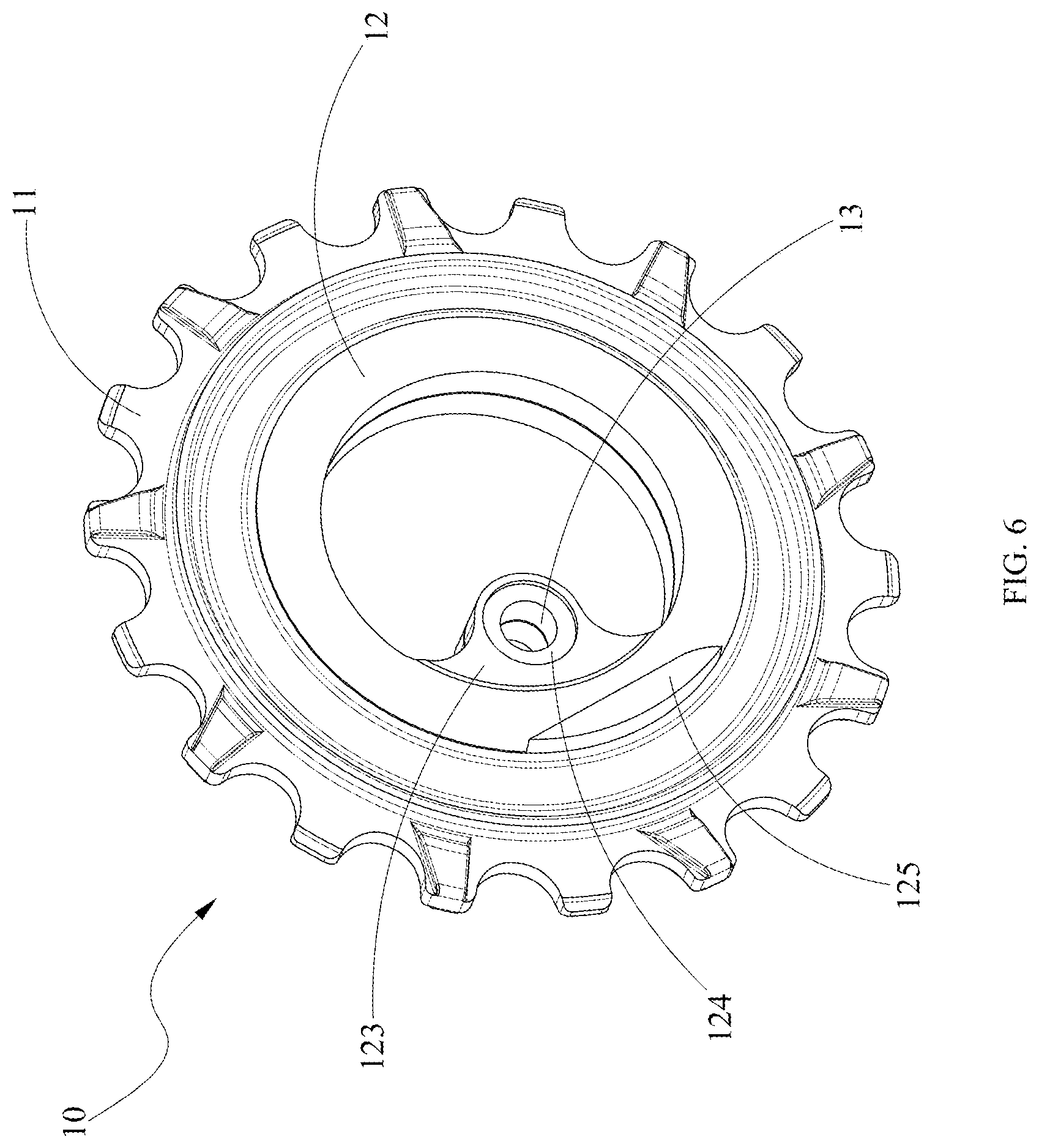 Patent US12304592 Figure 6 – Bicycle eccentric pulley wheel