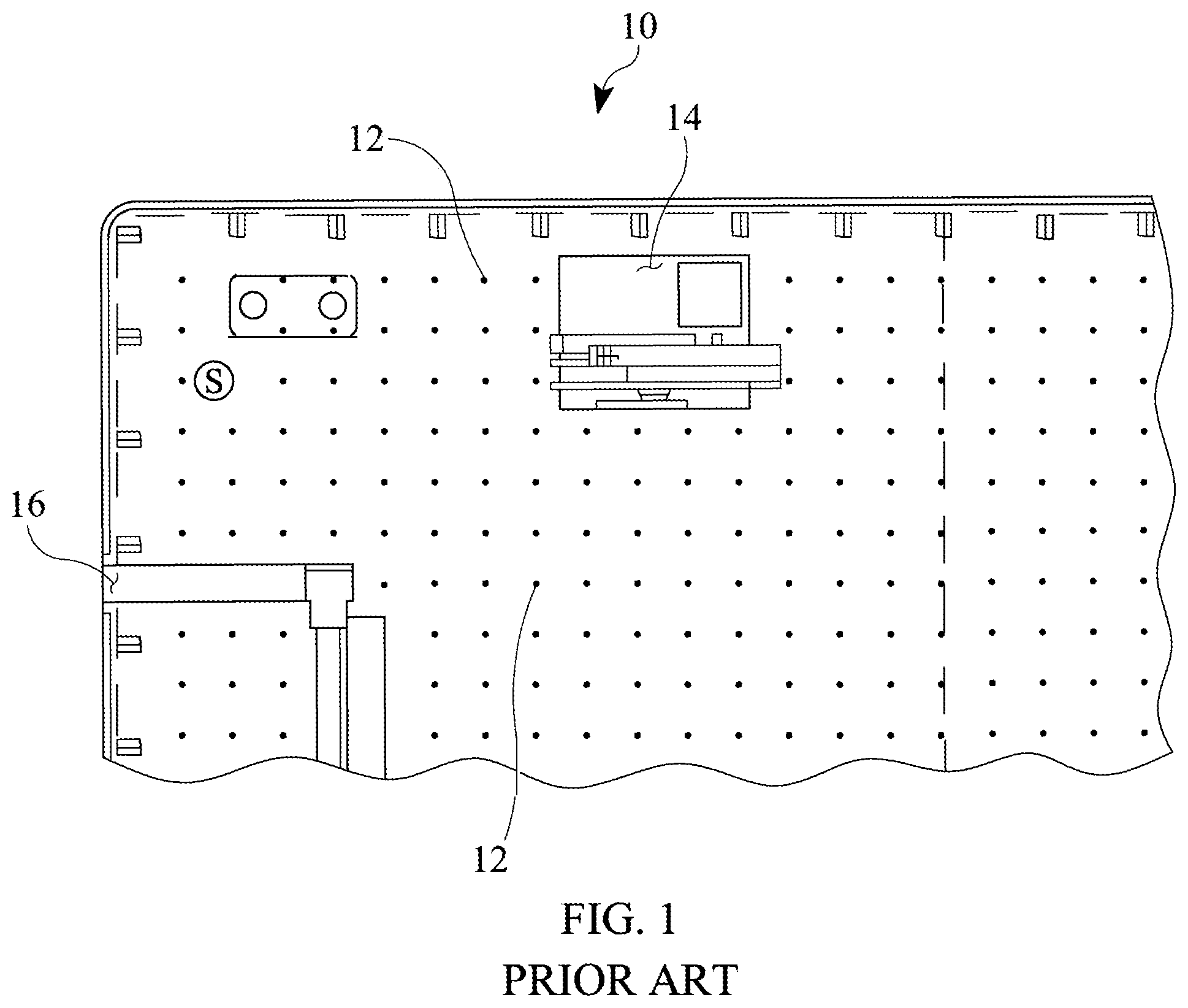 Patent US12304596 — Inflatable deck panel with embedded fasteners — Figure 1