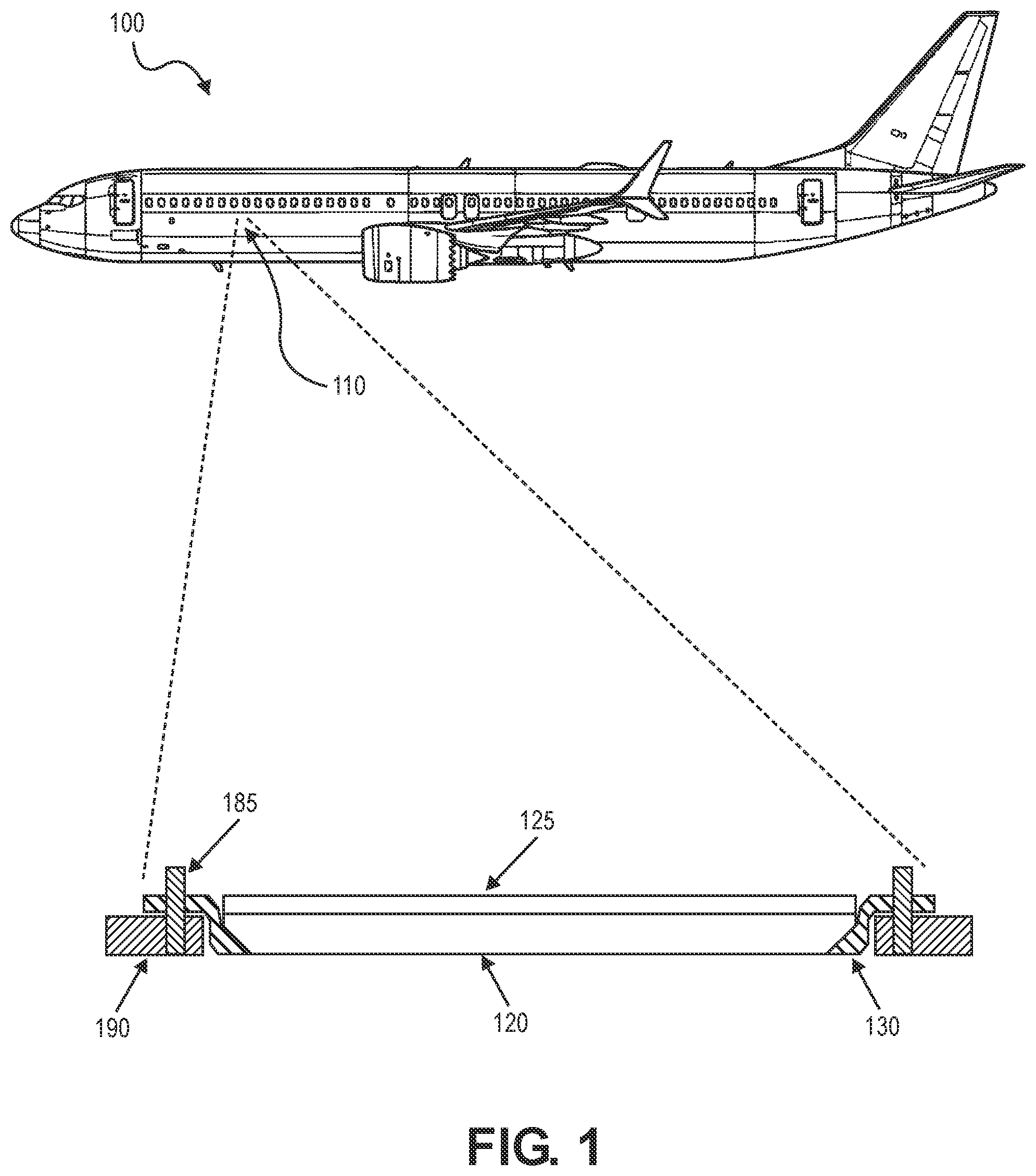 Patent US12304613 — One piece multifunctional nanolaminated composite window panel — Figure 1