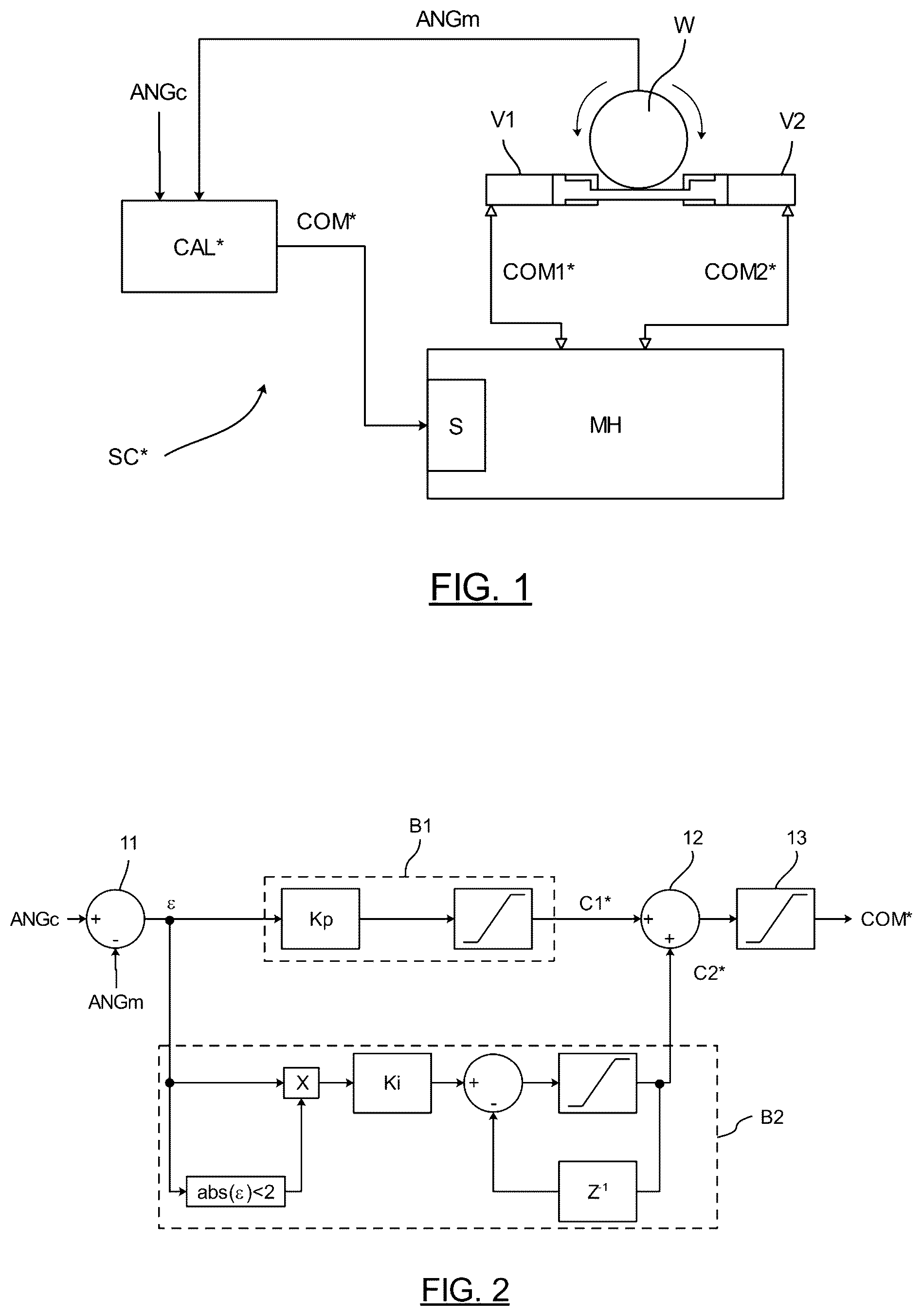 Patent US12304622 — Method for adjusting the angular position of a wheel, in particular a wheel of an aircraft landing gear — Figure 1
