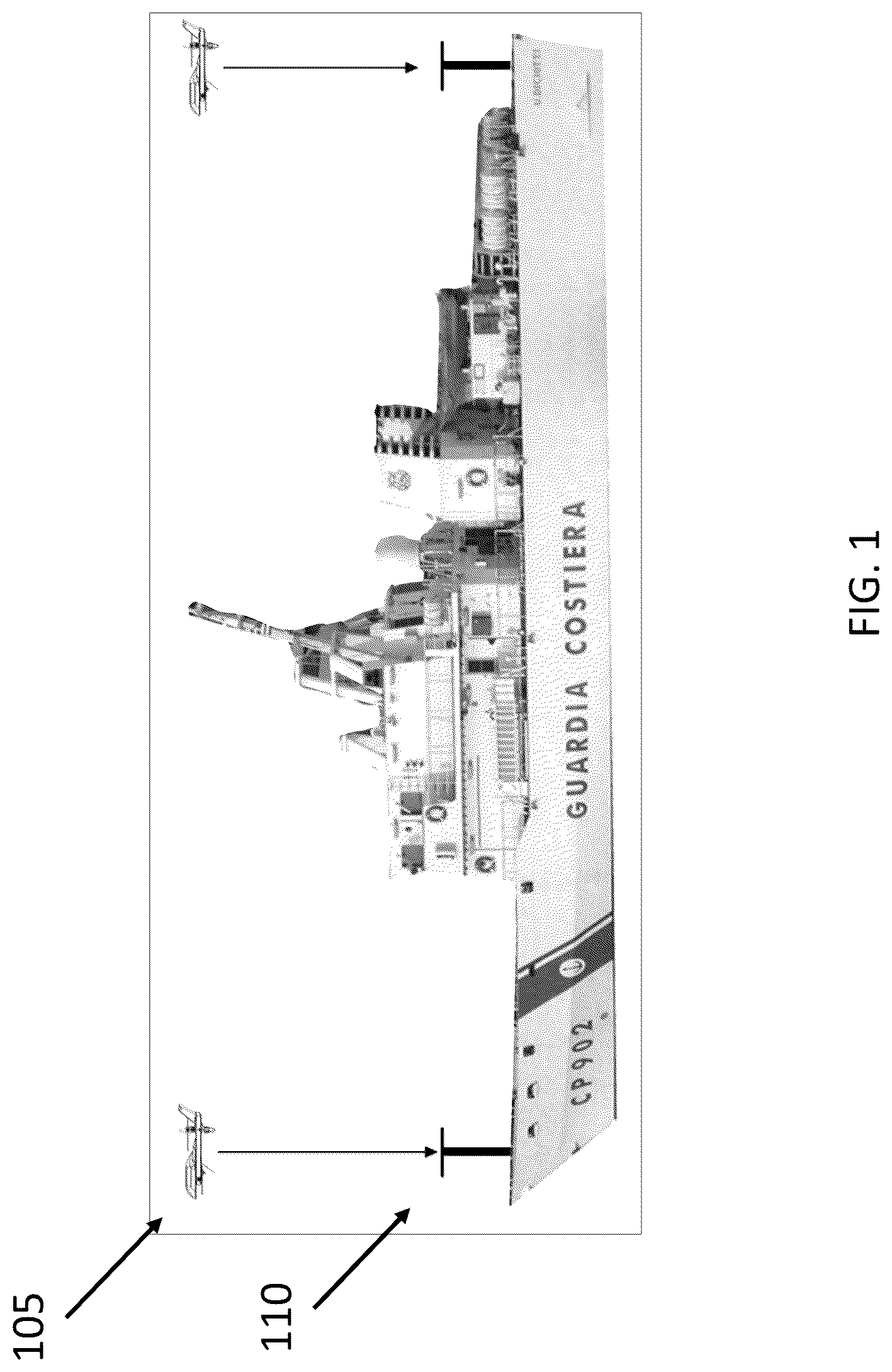 Patent US12304624 Figure 1 – Hybrid aircraft and landing launch/recovery system
