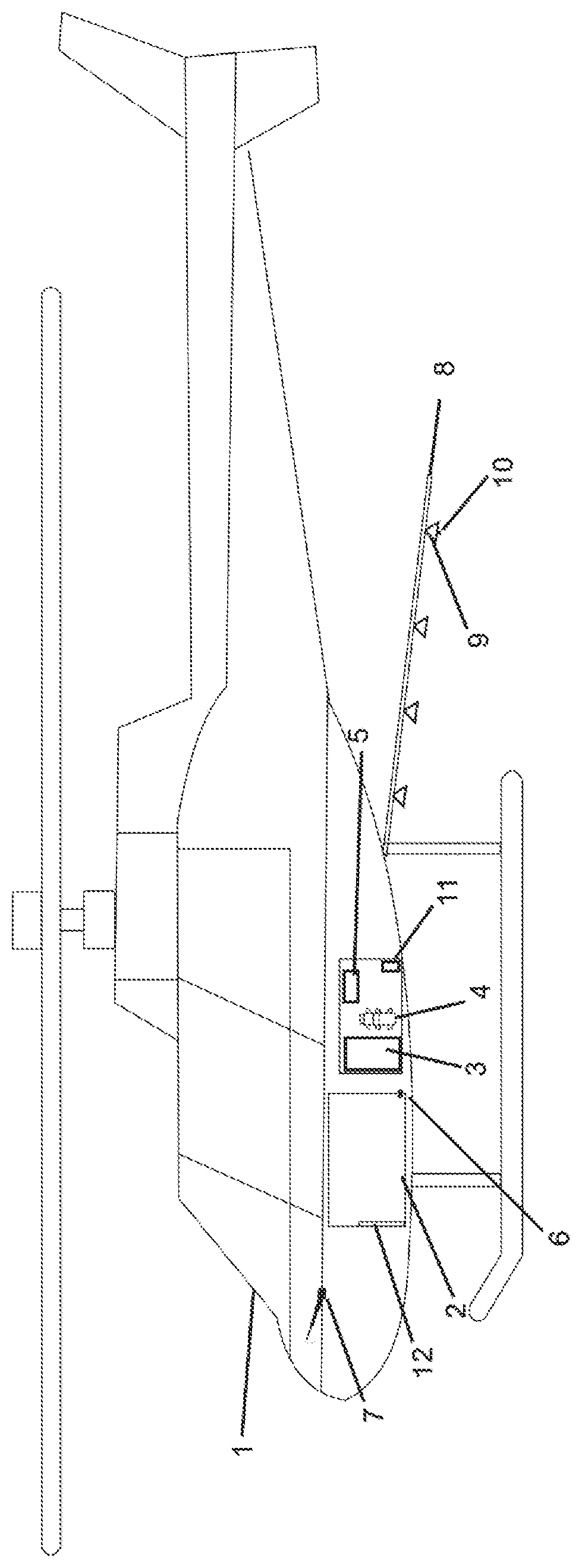 Patent US12304630 — Aerial electrostatic spraying device capable of air-ionization grounding — Figure 1
