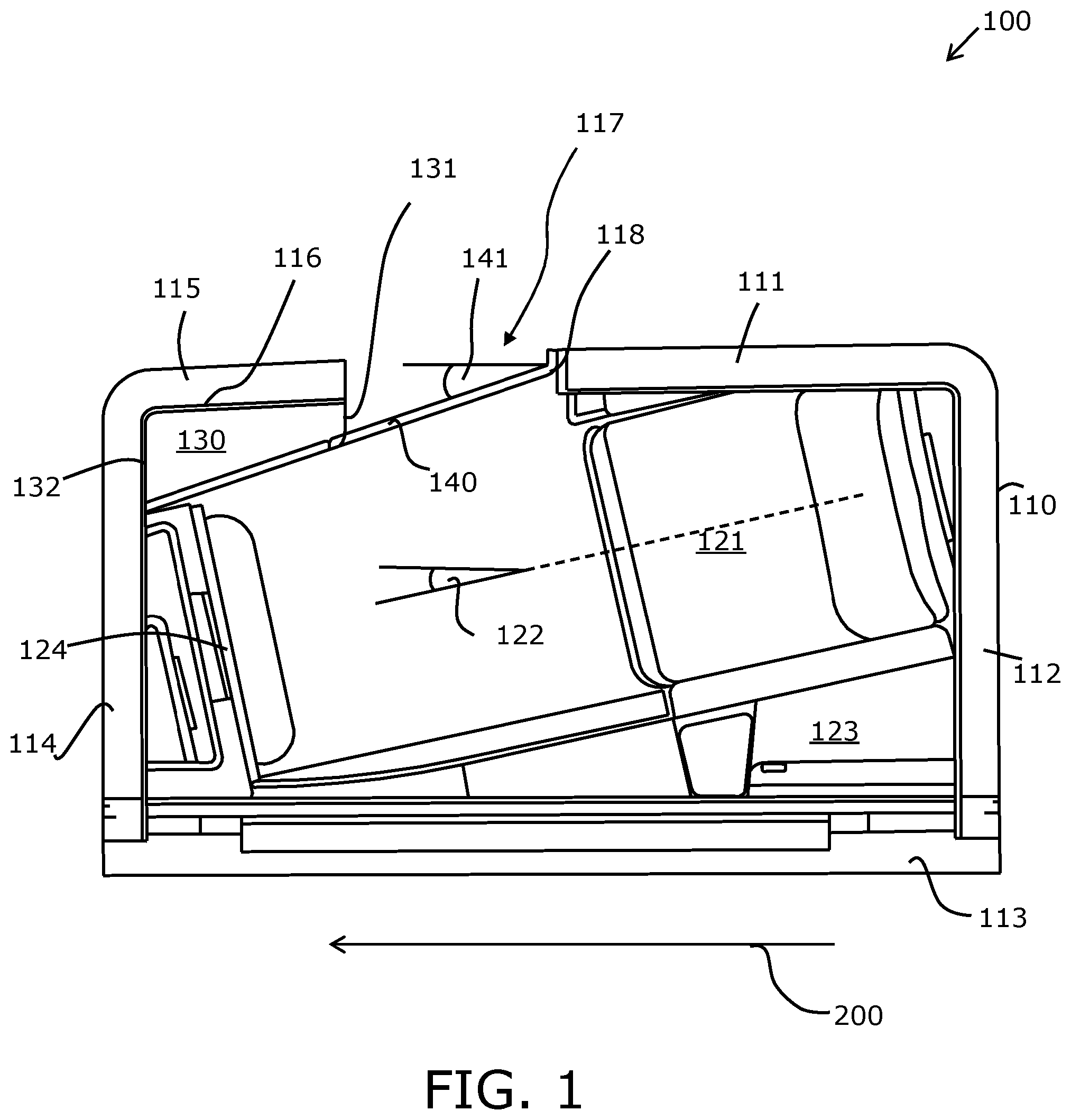 Patent US12304636 — Aircraft passenger seat unit — Figure 1