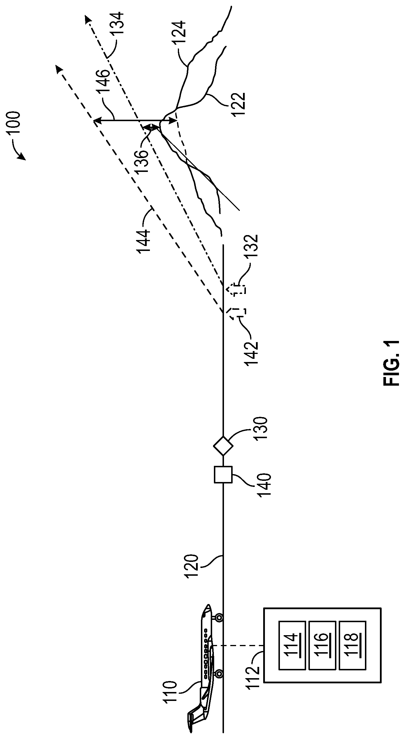 Patent US12304651 — Maximum takeoff weight determination for aircraft — Figure 1