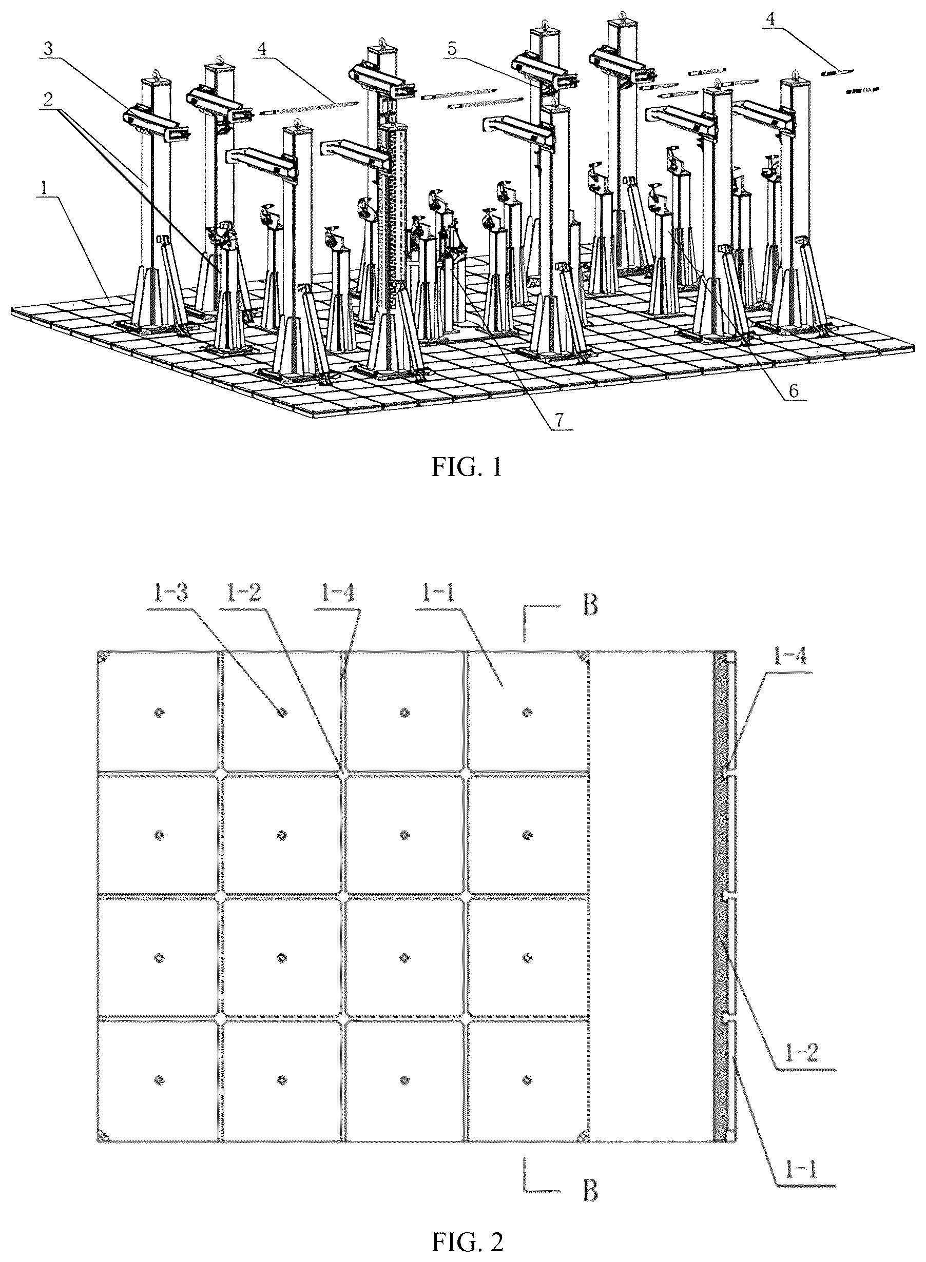Patent US12304661 — Self-positioning assembly system for rapid assembly of aircraft and method thereof — Figure 1