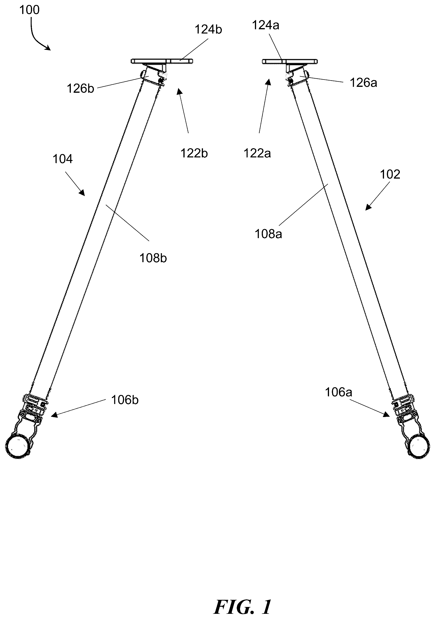 Patent US12304669 Figure 1 – Drone landing gear