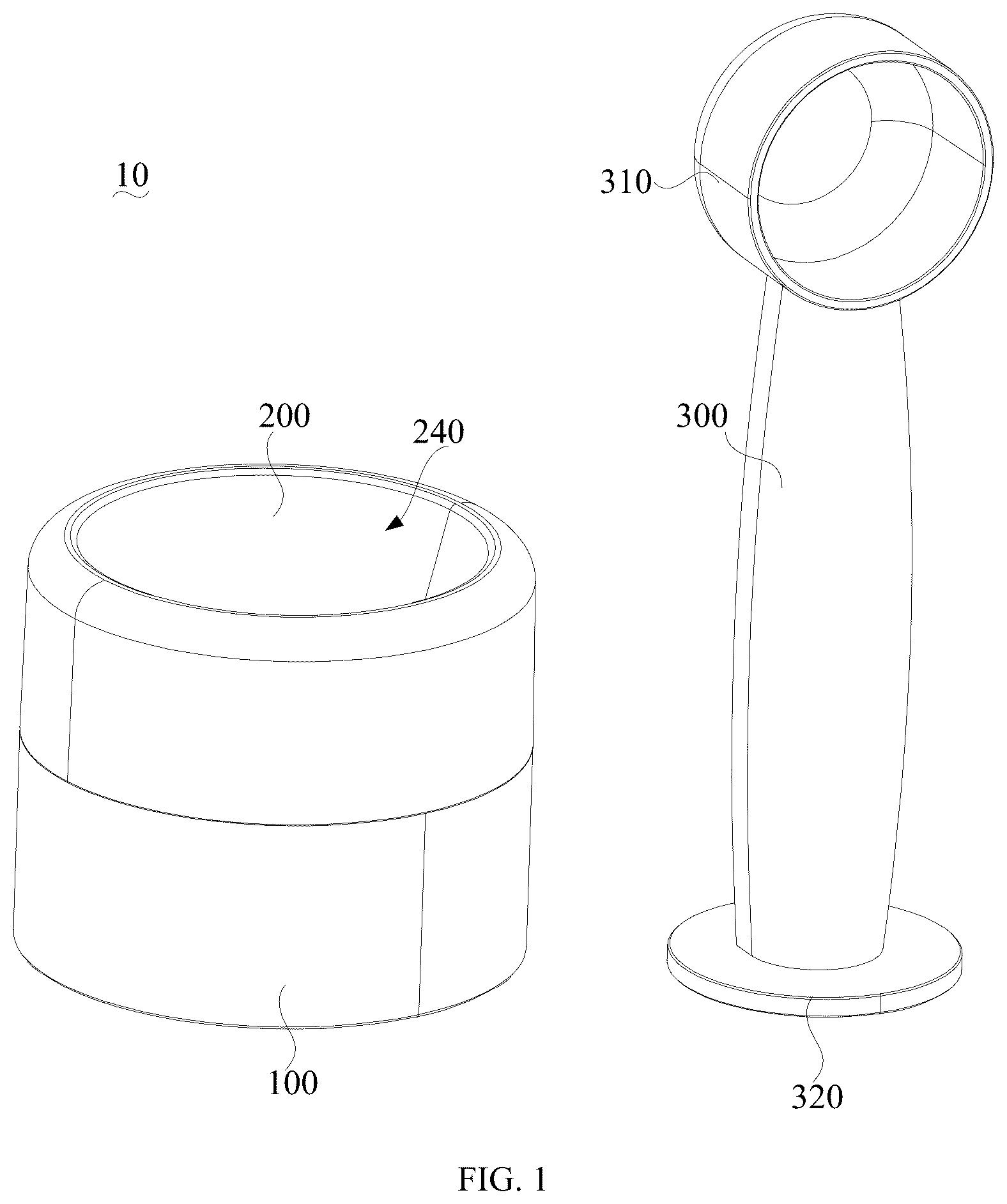 Patent US12304675 Figure 1 – Material encapsulation device