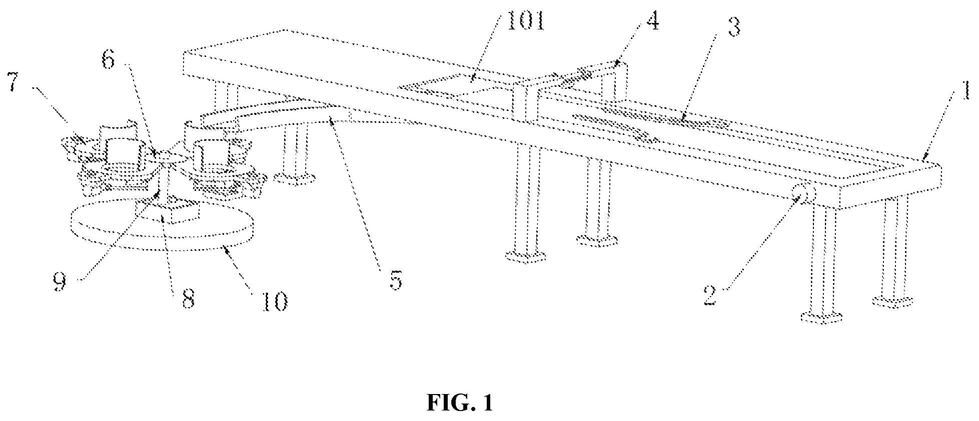 Patent US12304681 — Melon packaging machine — Figure 1