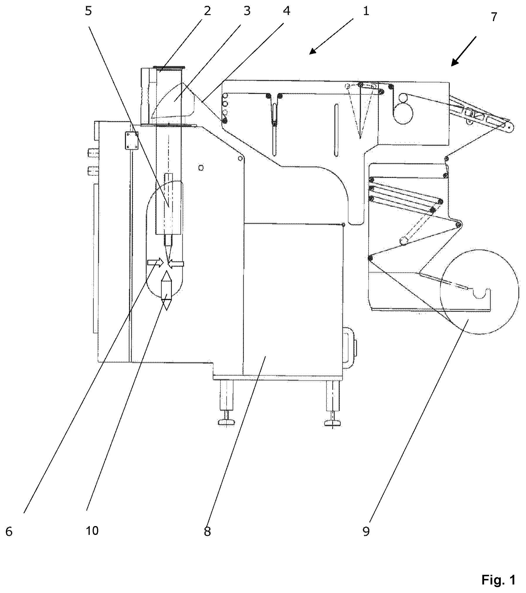 Patent US12304685 — Vertical flow-wrapper with improved corner folding — Figure 1