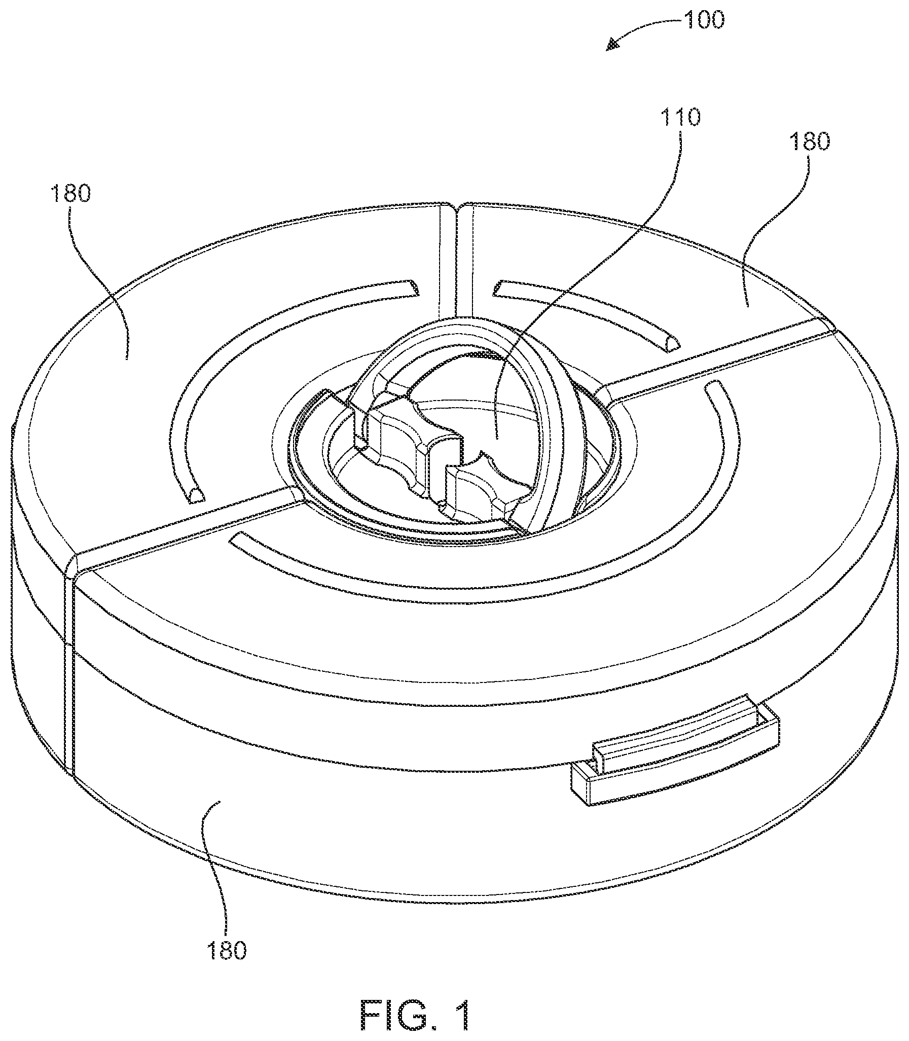 Patent US12304693 — Portable container system — Figure 1