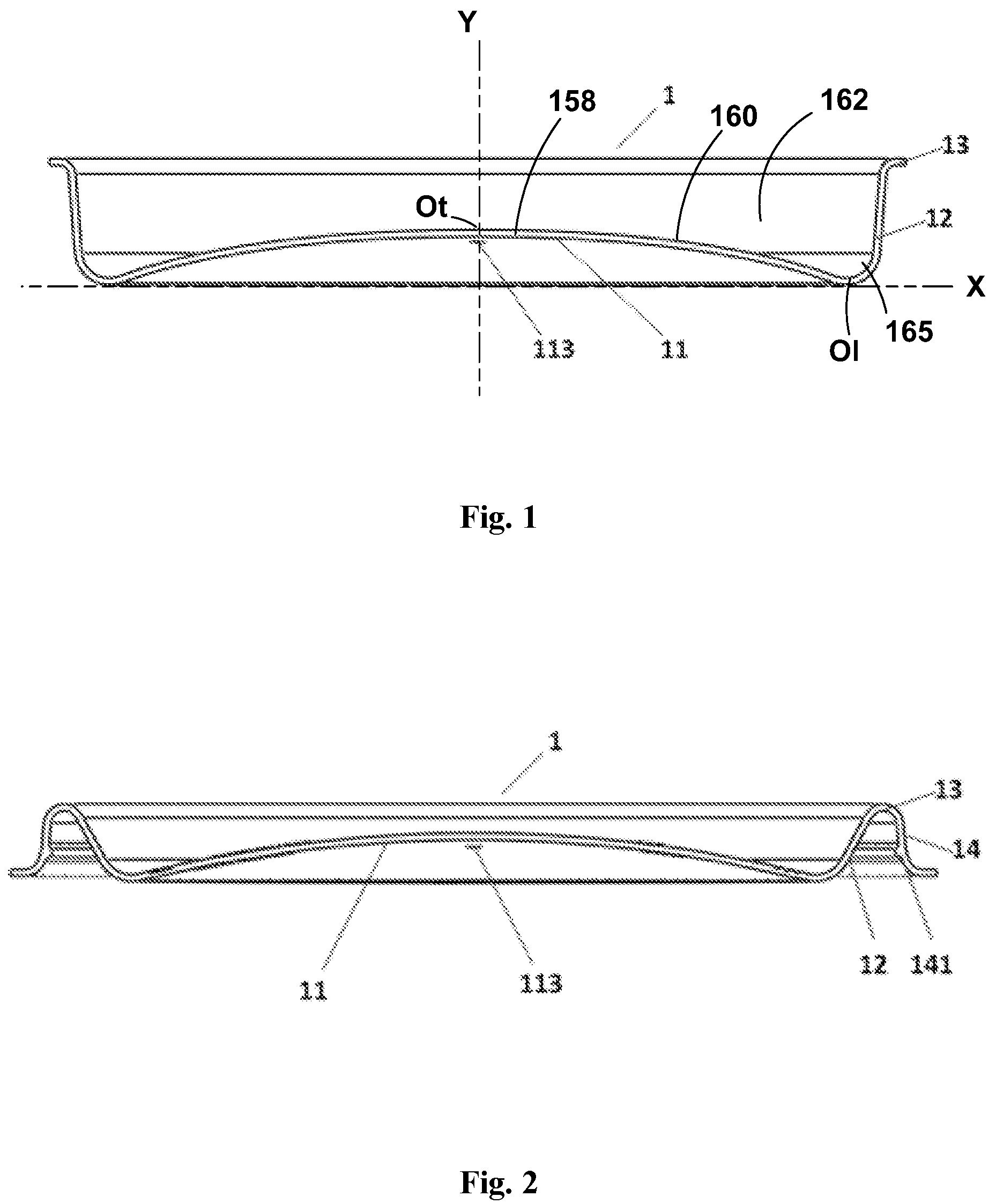 Patent US12304699 — Sunken-type cup lid — Figure 1