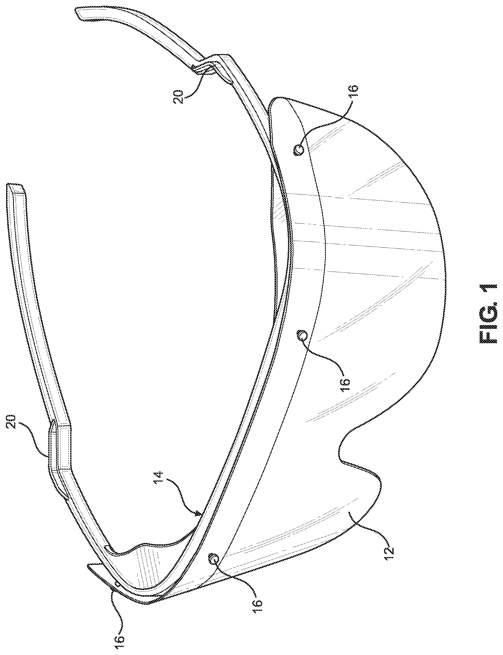 Patent US12304704 — Stackable eye shields — Figure 1