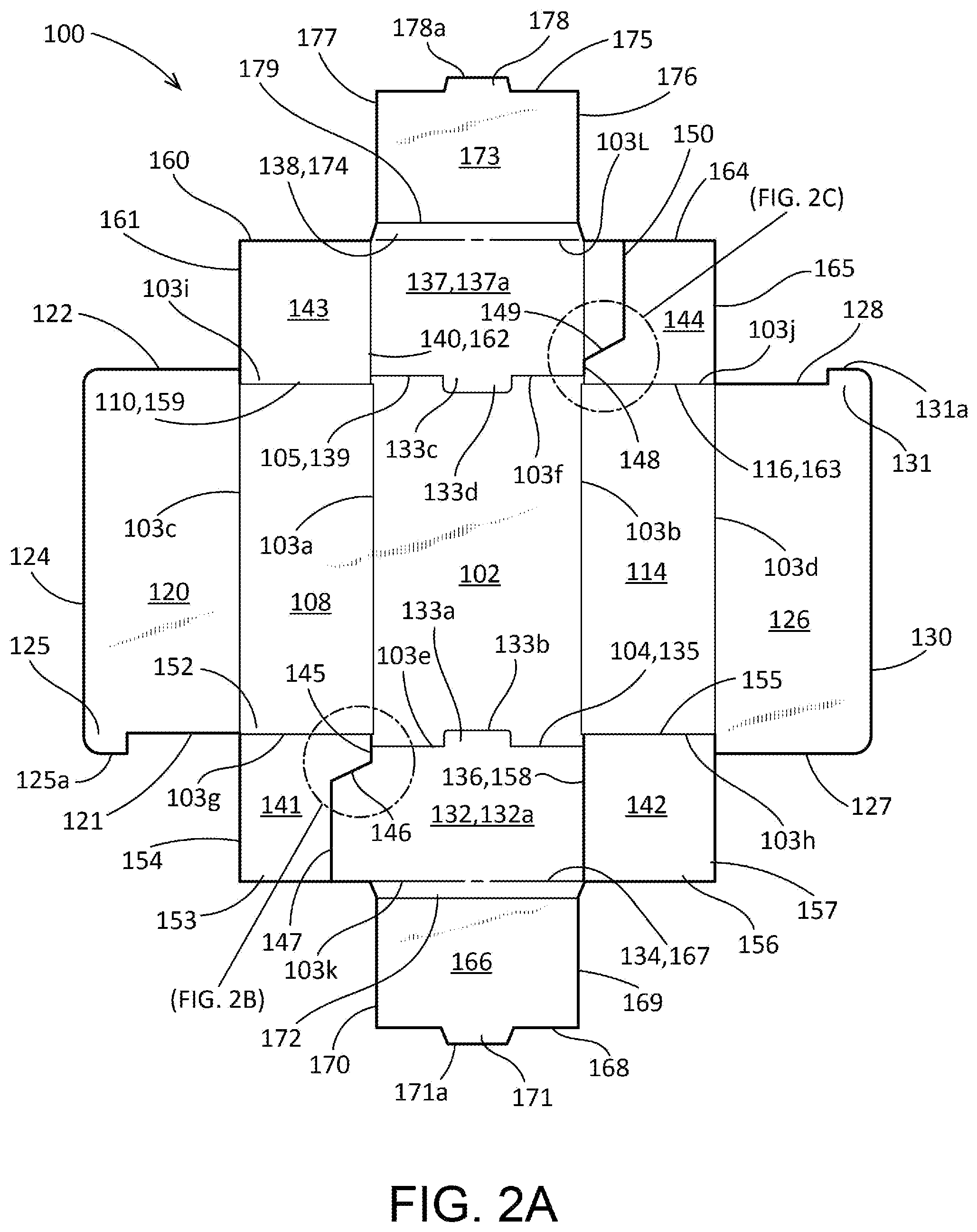 Patent US12304706 Figure 2 – Collapsible tray and methods therefor