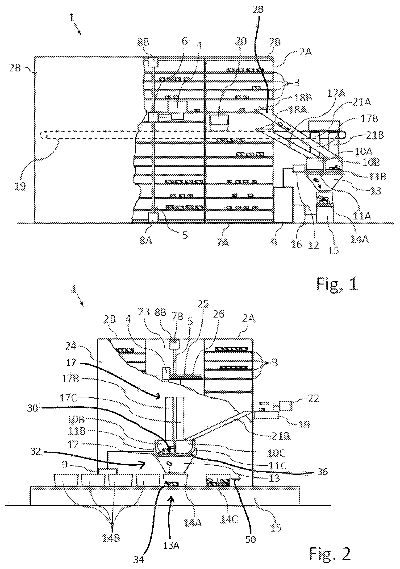 Patent US12304732 — Automatic picking machine for filling a transport container — Figure 1
