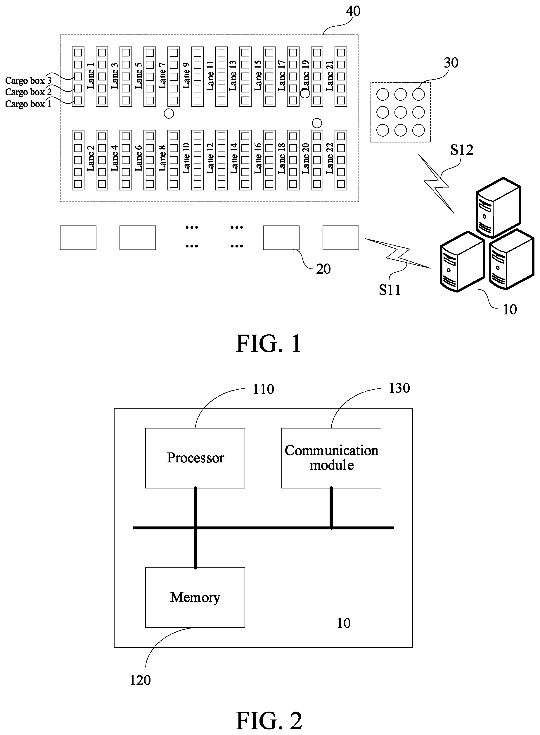 Patent US12304738 — Goods sorting method and goods sorting system — Figure 1