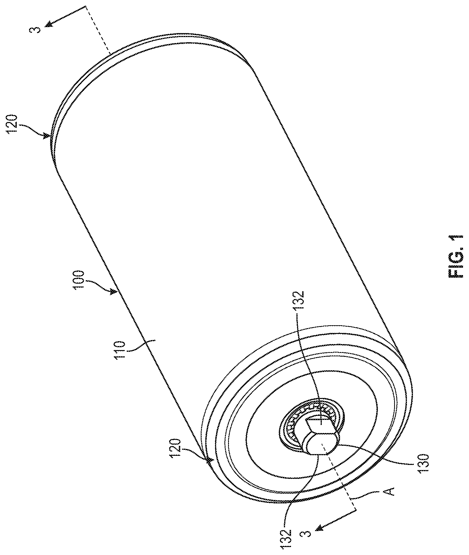 Patent US12304743 — Idler roller — Figure 1