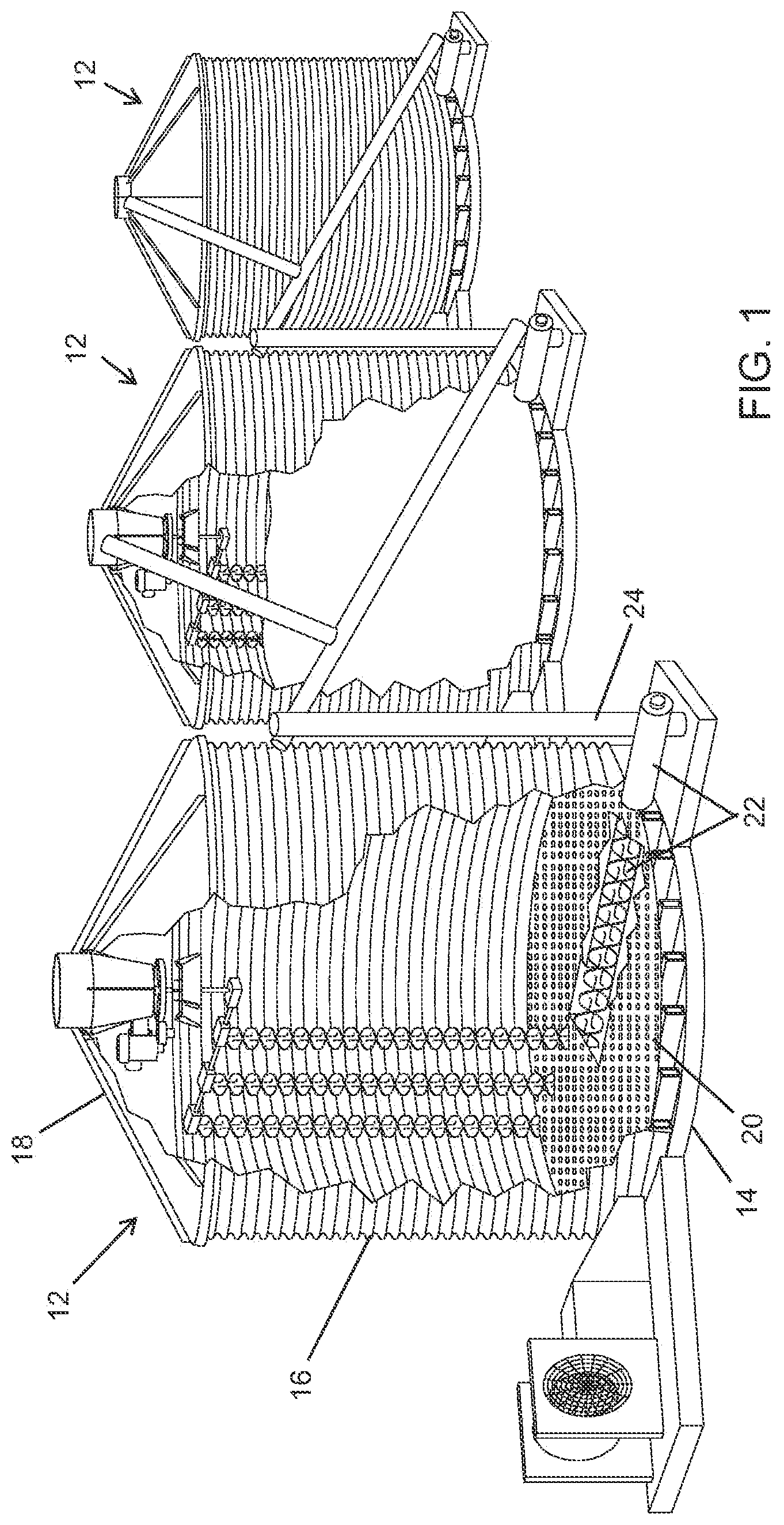 Patent US12304757 — Sweep auger drive shield with gravity reclaim — Figure 1