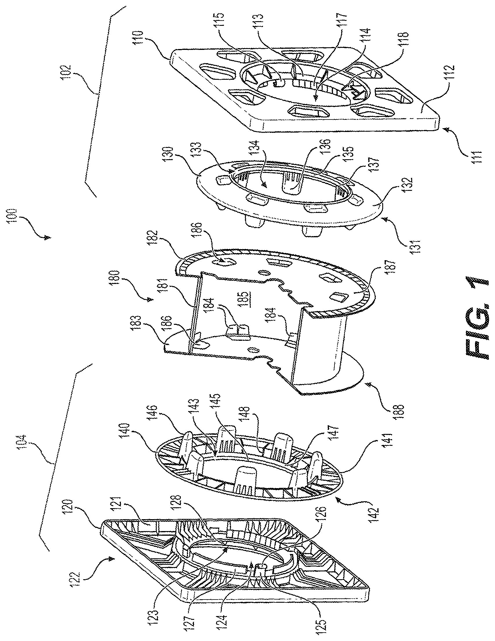 Patent US12304766 Figure 1 – Reusable reel holder and bag with reusable reel holder