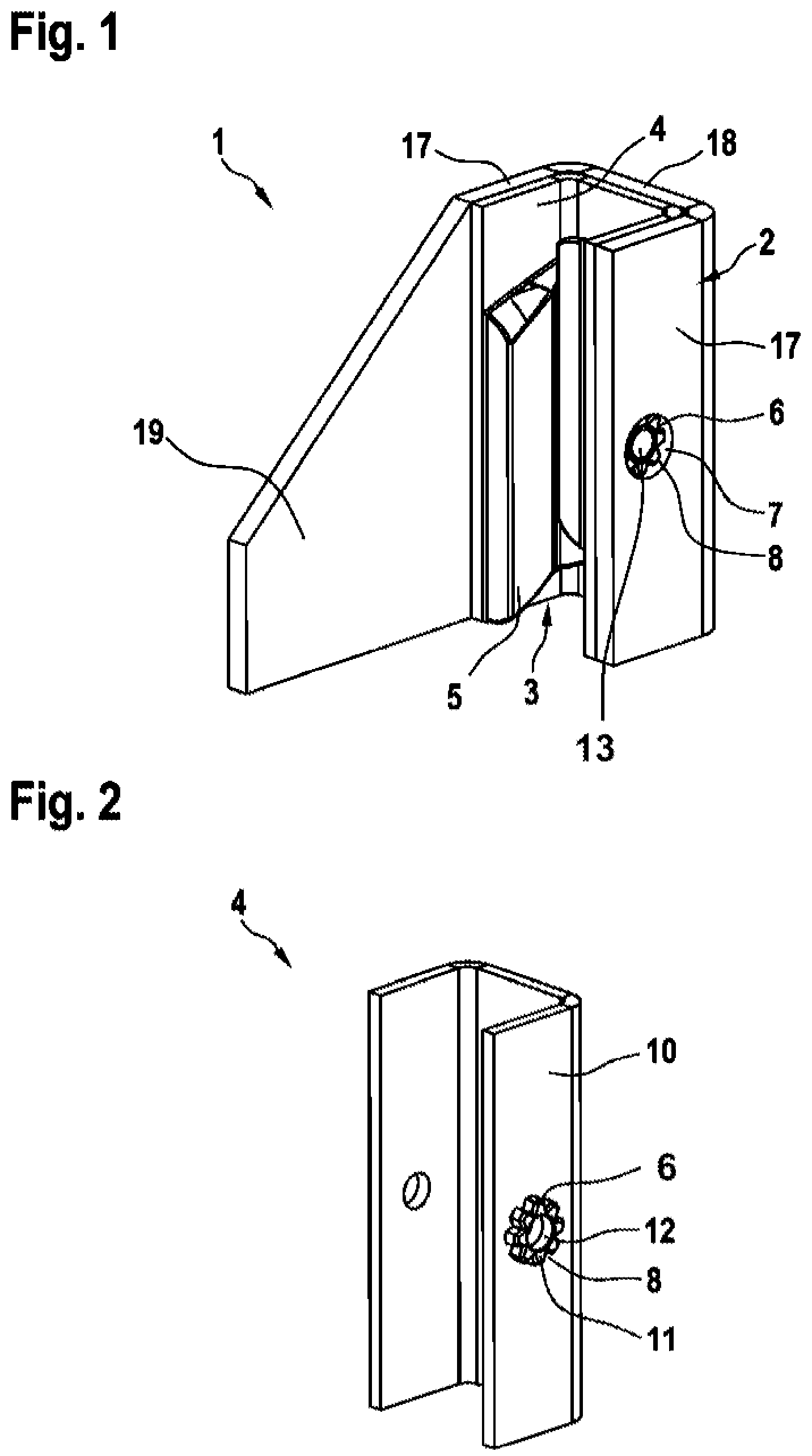 Patent US12304777 — Sliding guide shoe for an elevator — Figure 1