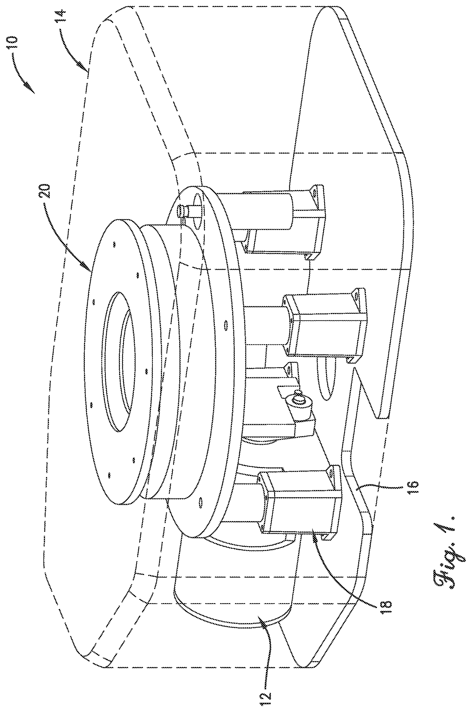 Patent US12304785 — Support roller bearing regreasing arrangement for high load crank assembly — Figure 1