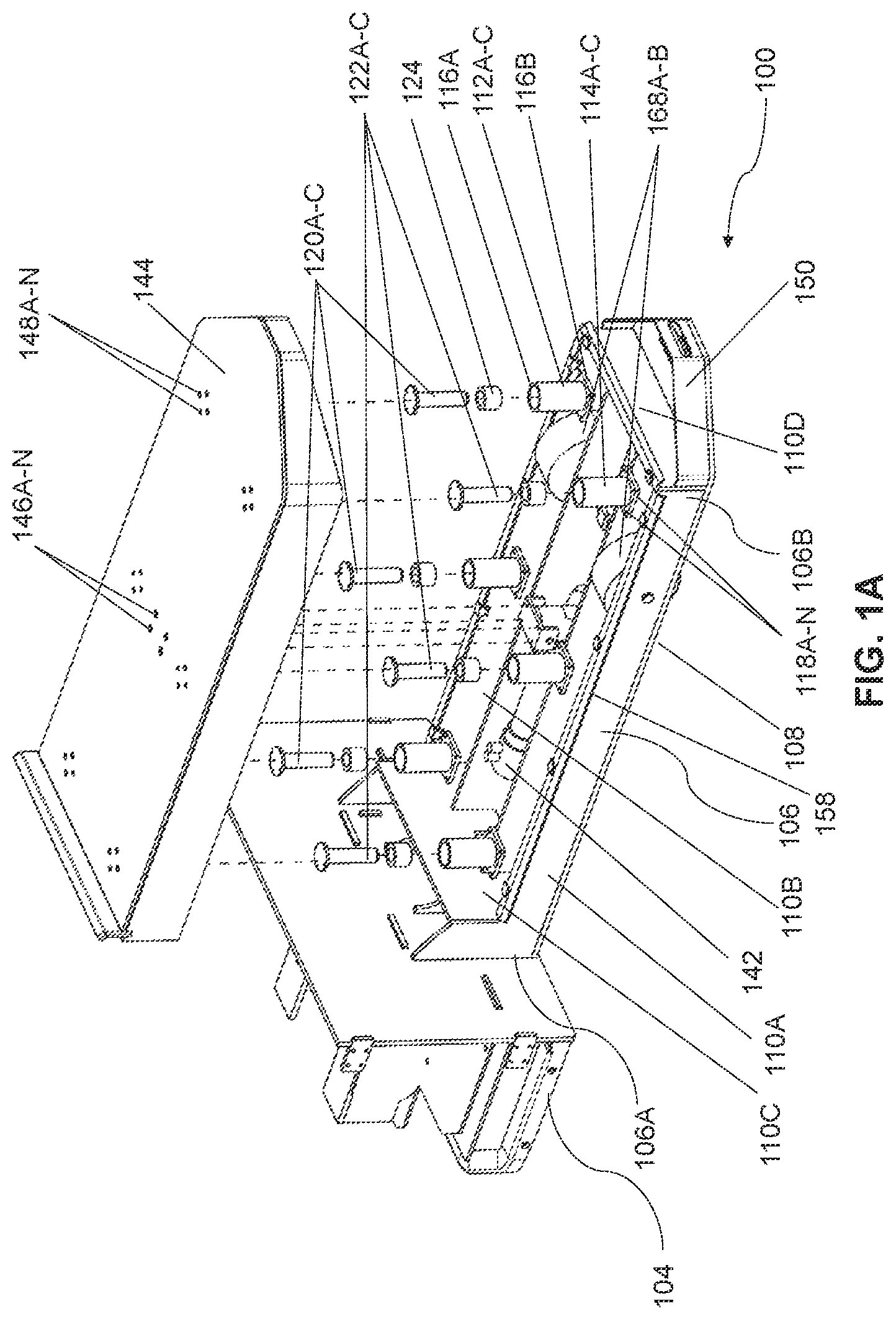Patent US12304787 — Chassis with an integrated fork assembly for autonomous mobile robots and autonomous guided vehicles — Figure 1