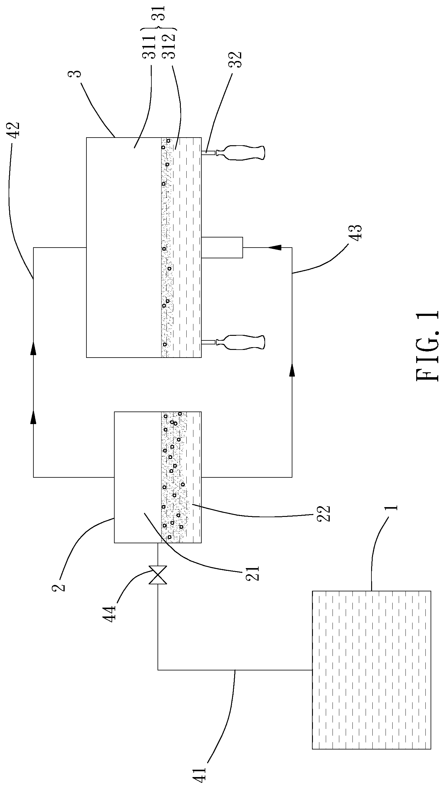 Patent US12304793 — Gas-liquid mixture filling device and gas-liquid mixture filling method — Figure 1