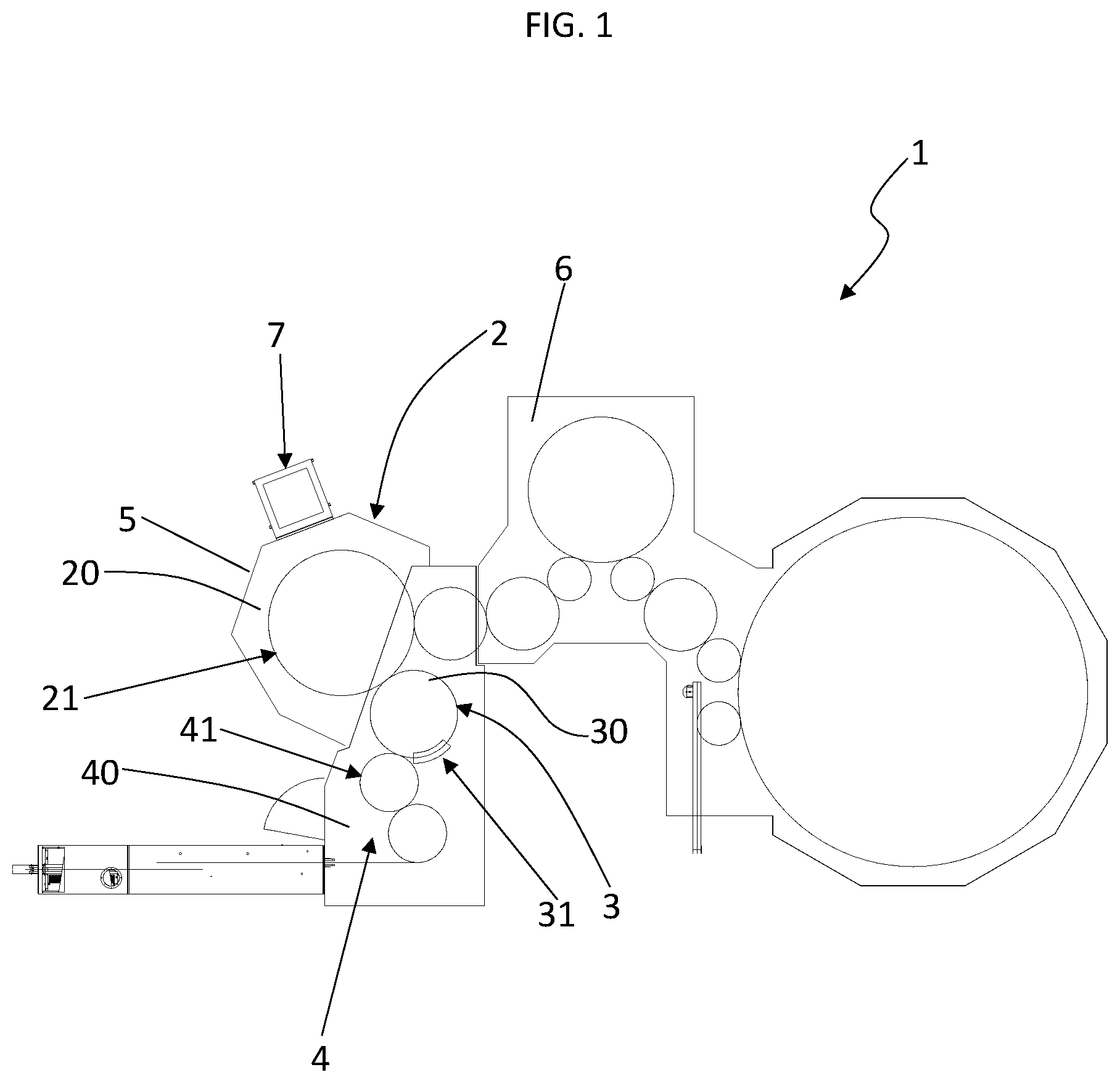 Patent US12304795 — Aseptic apparatus for filling and closing aluminium receptacles — Figure 1