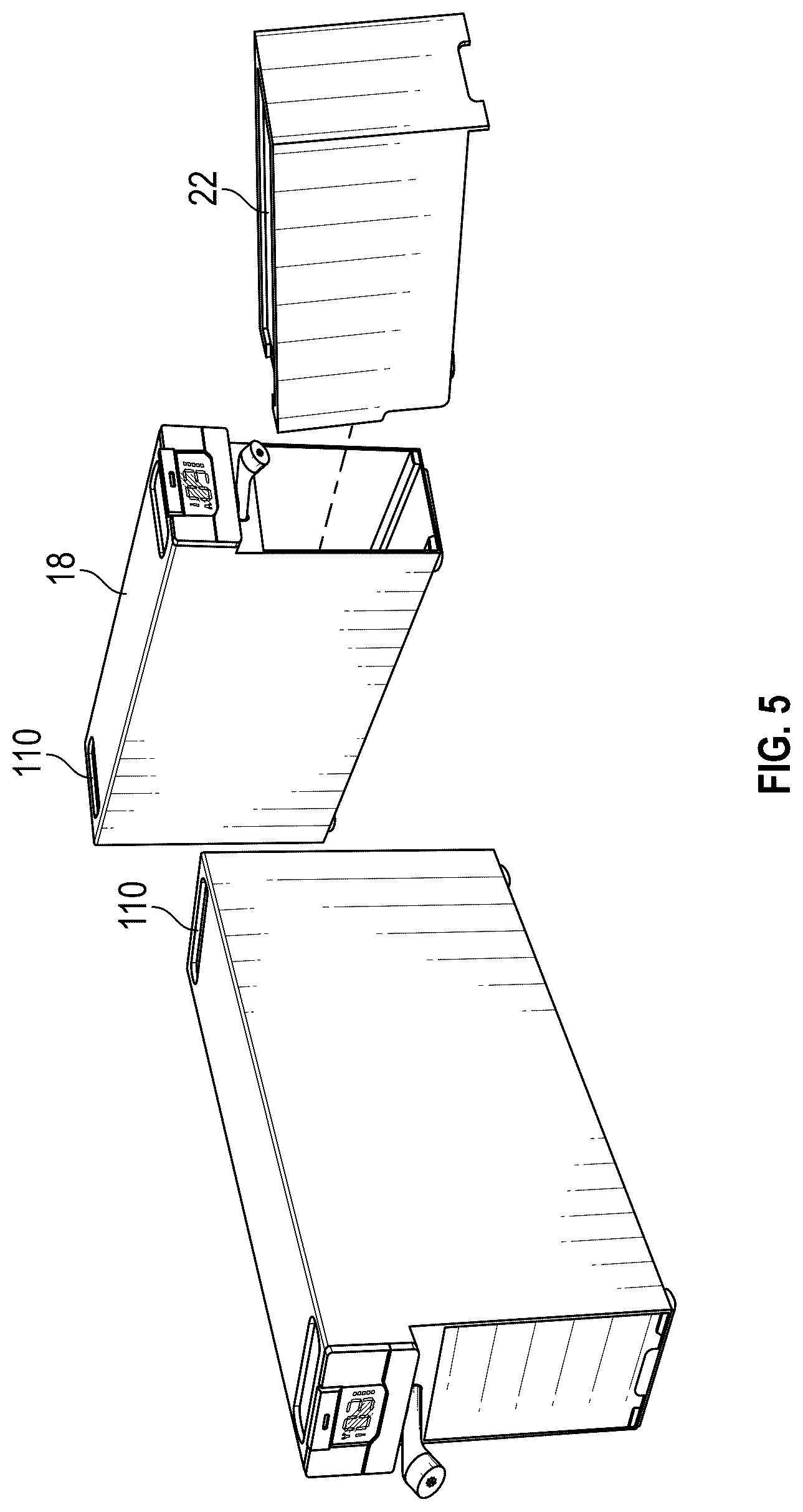 Patent US12304798 Figure 5 – Automated dispensing system for customized beverages