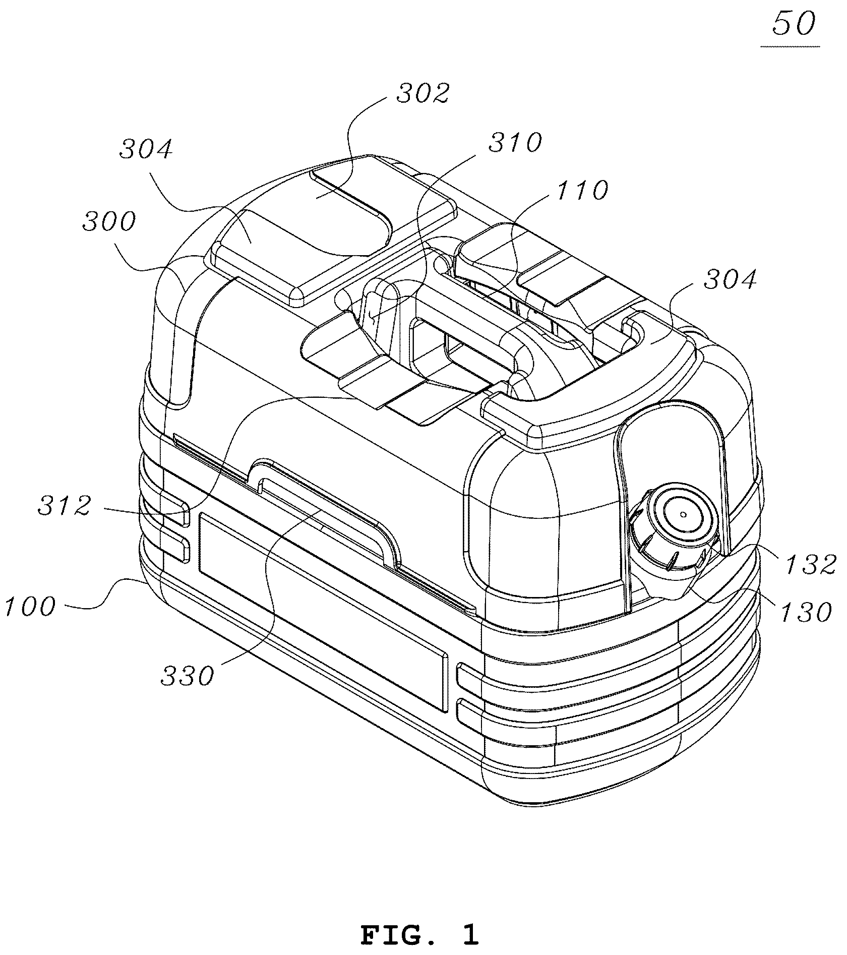 Patent US12304803 — Portable fuel tank — Figure 1