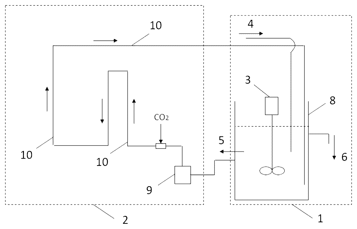 Patent US12304828 — Method for treating an industrial effluent charged with aluminium using CO 2 — Figure 1